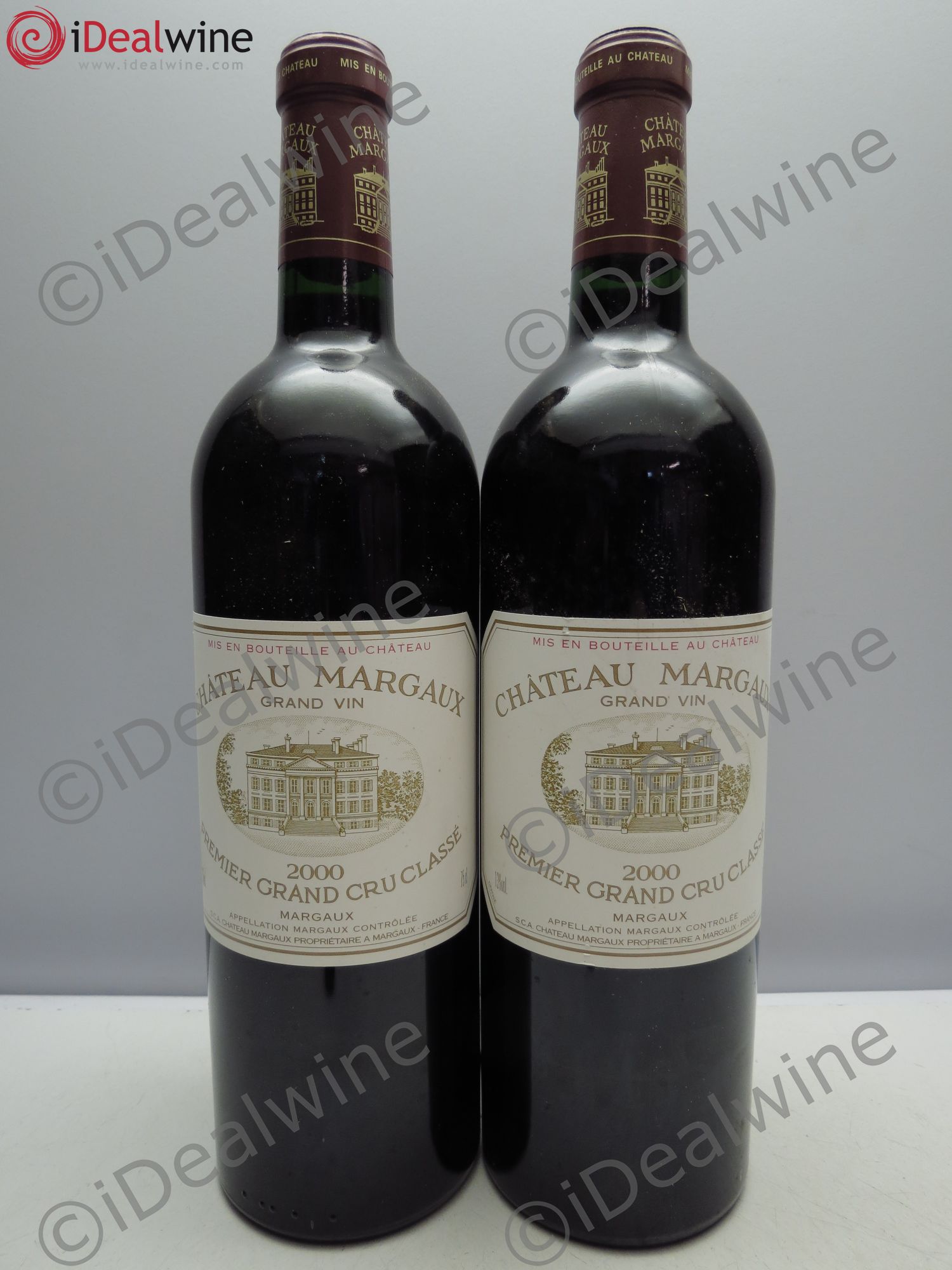 Château Margaux 1er Grand Cru Classé 2000 - Lot de 2 bouteilles - 0
