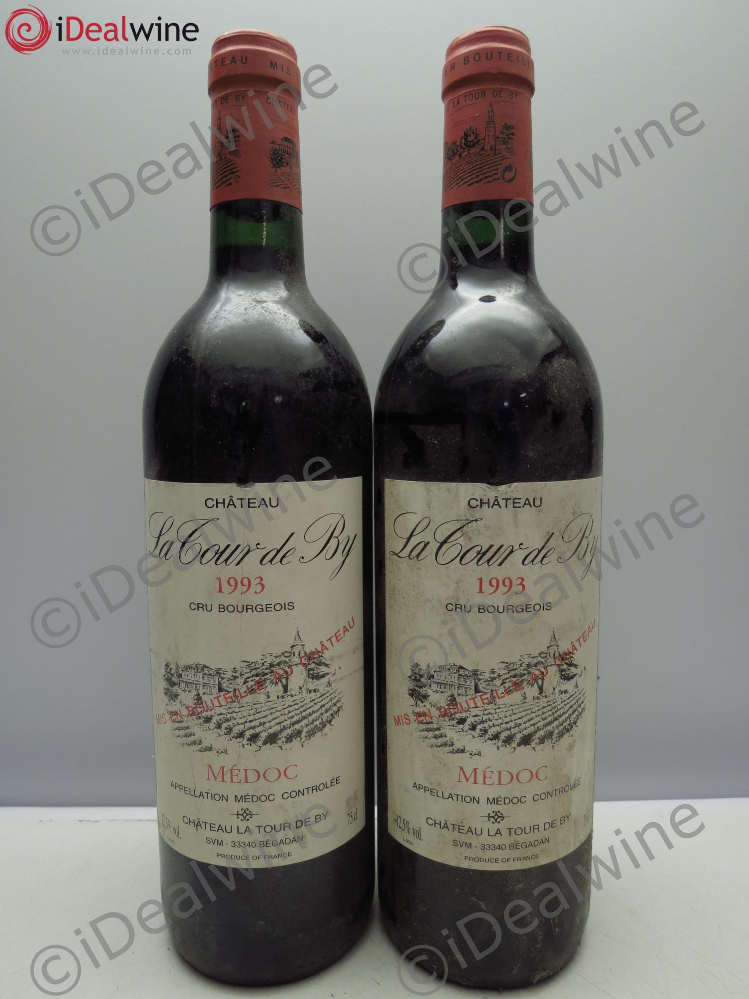 Château La Tour de By Cru Bourgeois 1993 - Lot de 2 bouteilles - 0