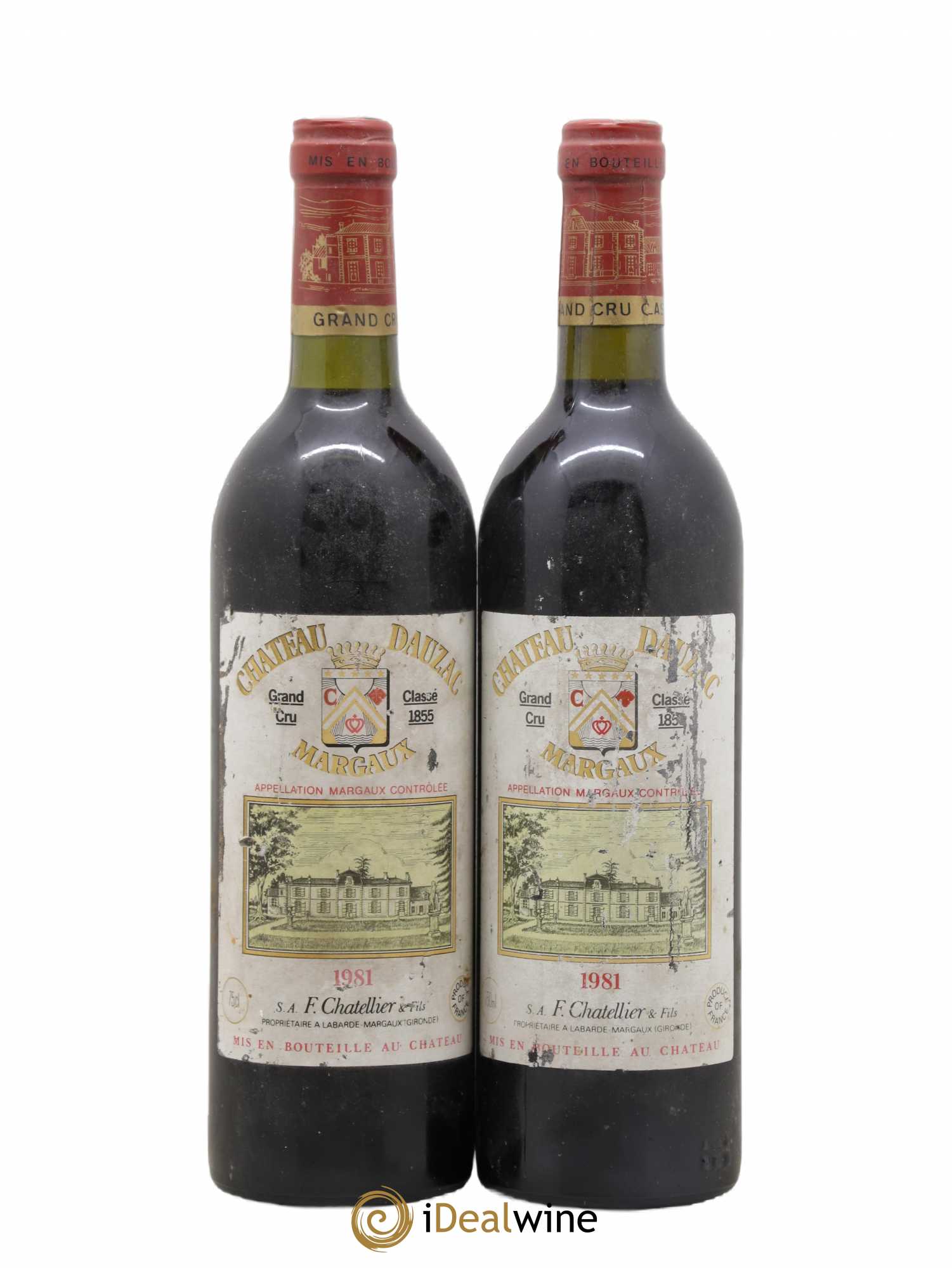 Château Dauzac 5ème Grand Cru Classé 1981 - Lot de 2 bouteilles - 0