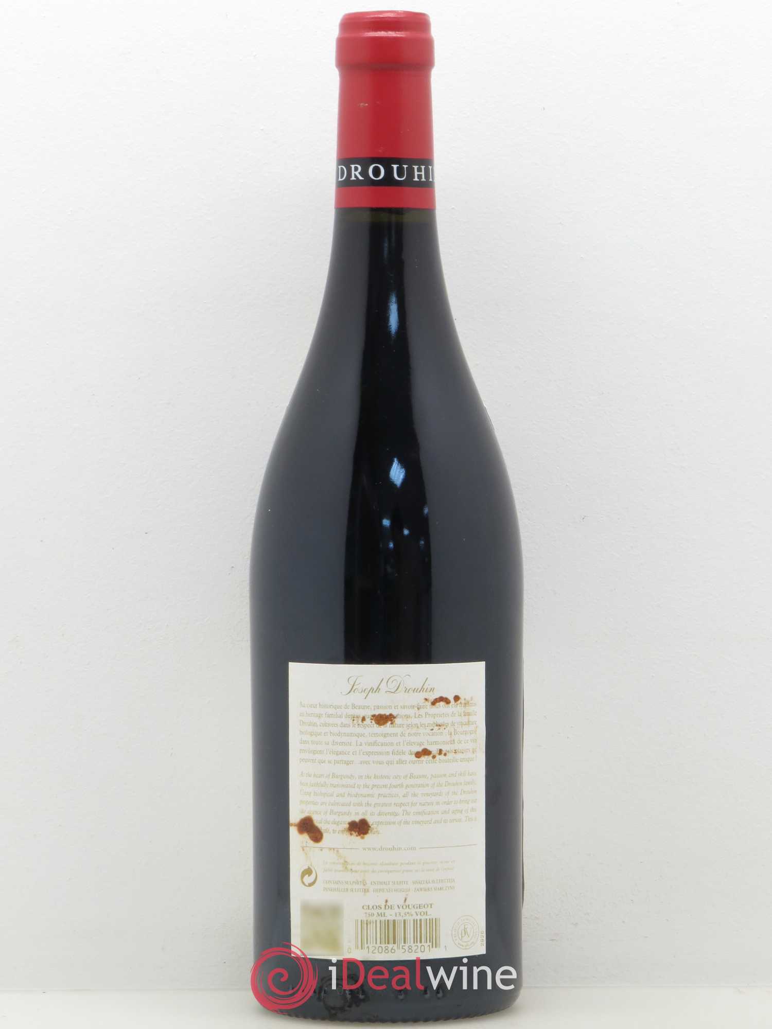 Clos de Vougeot Grand Cru Joseph Drouhin 2013 - Lot de 1 bouteille - 1
