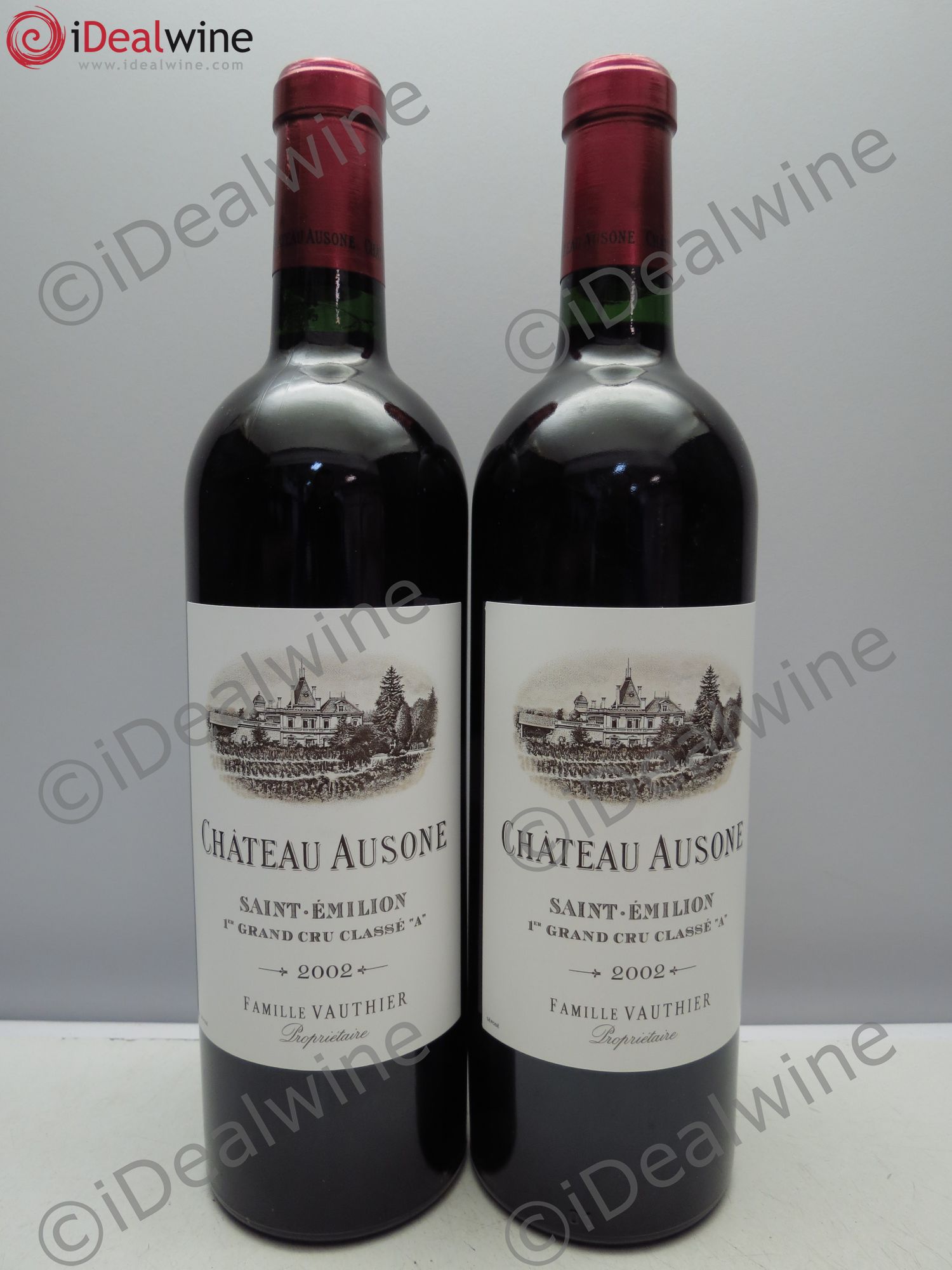 Château Ausone 1er Grand Cru Classé A 2002 - Lot de 2 bouteilles - 0