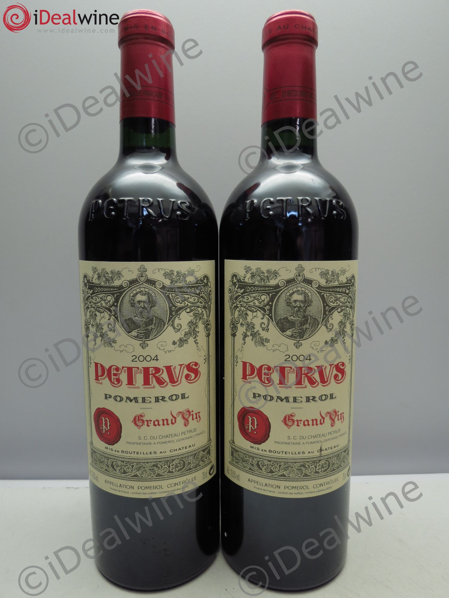 Petrus 2004 - Lot de 2 bouteilles - 0