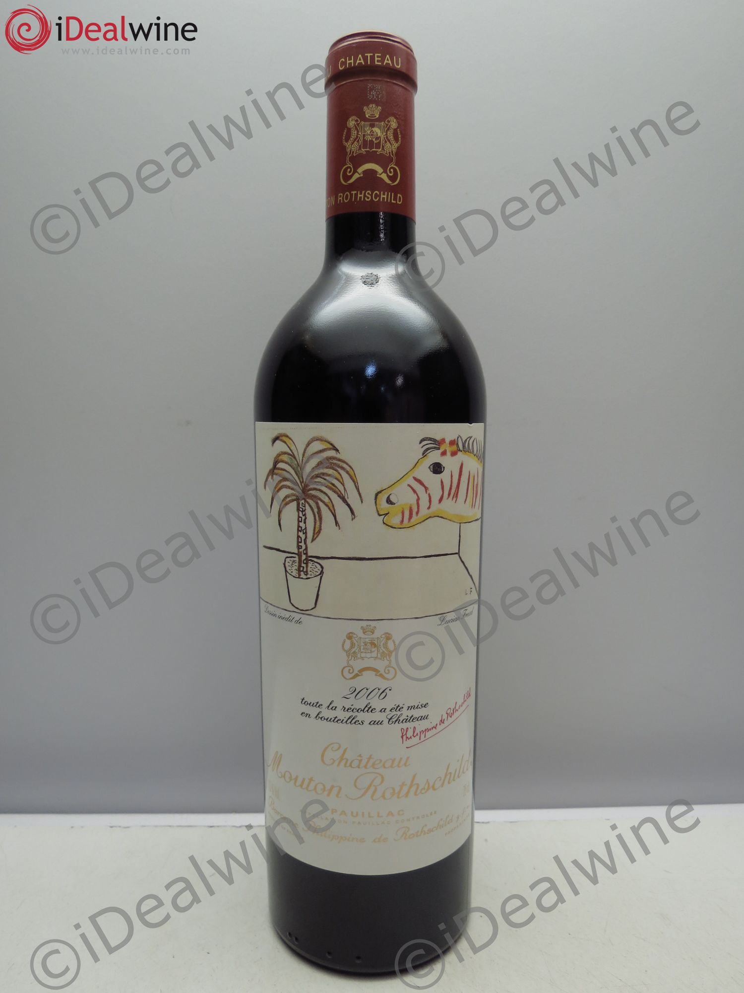 Château Mouton Rothschild 1er Grand Cru Classé 2006 - Lot de 1 bouteille - 0