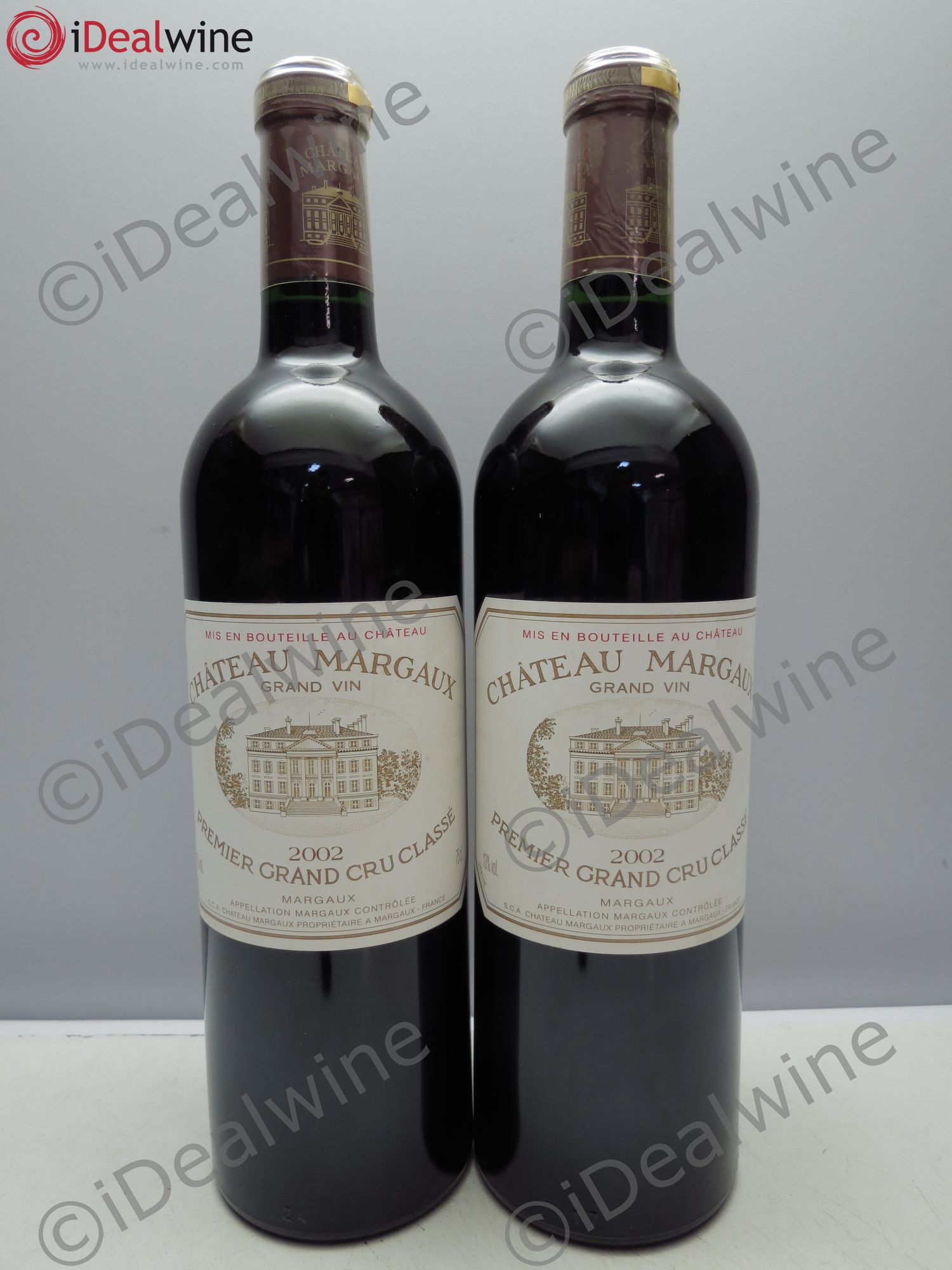 Château Margaux 1er Grand Cru Classé 2002 - Lot de 2 bouteilles - 0