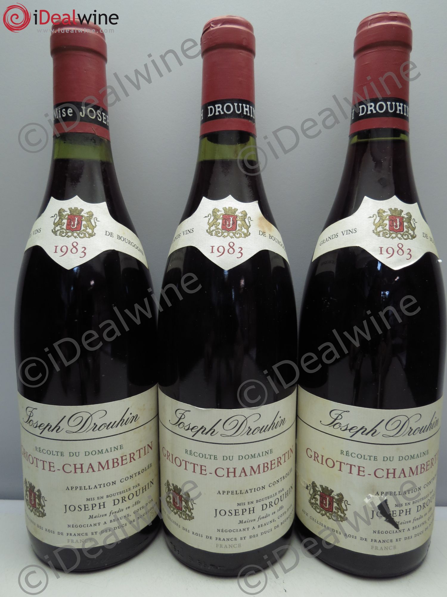 Griotte-Chambertin Grand Cru 1983 - Lot de 3 bouteilles - 0