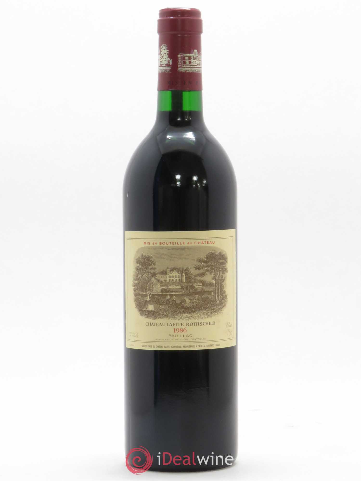 Château Lafite Rothschild 1er Grand Cru Classé 1986 - Lot de 1 bouteille - 0