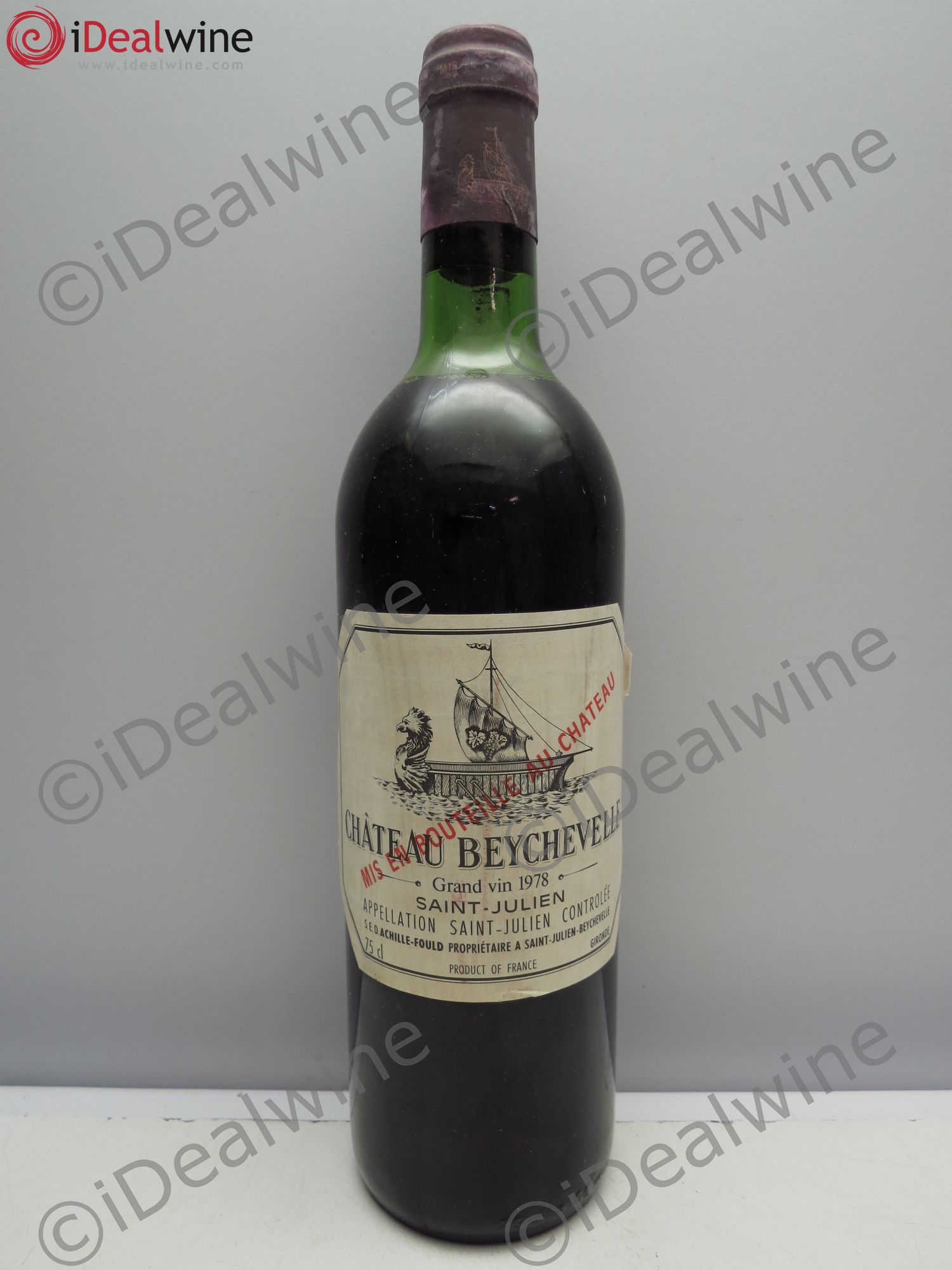 Château Beychevelle 4ème Grand Cru Classé 1978 - Lot de 1 bouteille - 0
