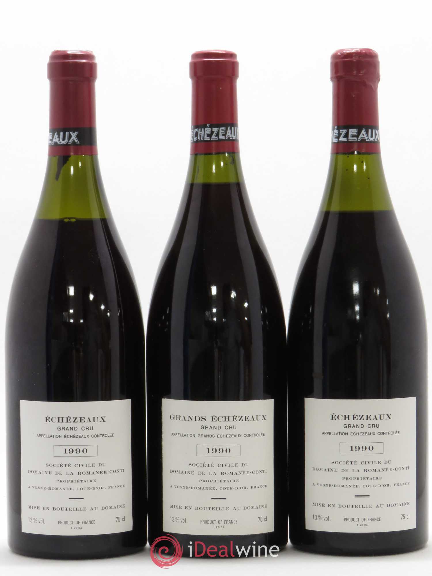 Assortiment 1990 du Domaine de la Romanée-Conti Domaine de la Romanée-Conti 1990 - Lotto di 12 bottiglie - 4