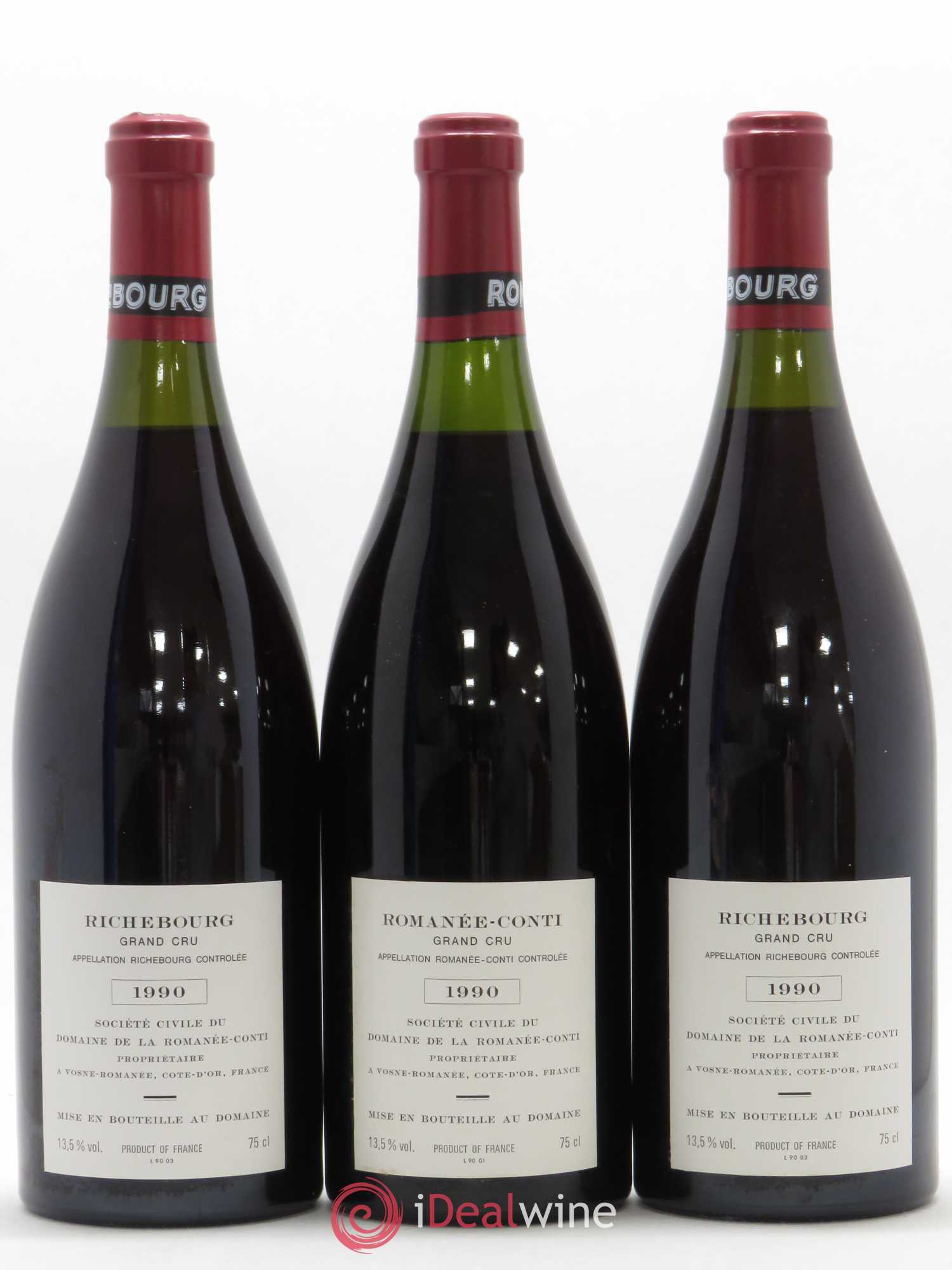 Assortiment 1990 du Domaine de la Romanée-Conti Domaine de la Romanée-Conti 1990 - Lotto di 12 bottiglie - 8