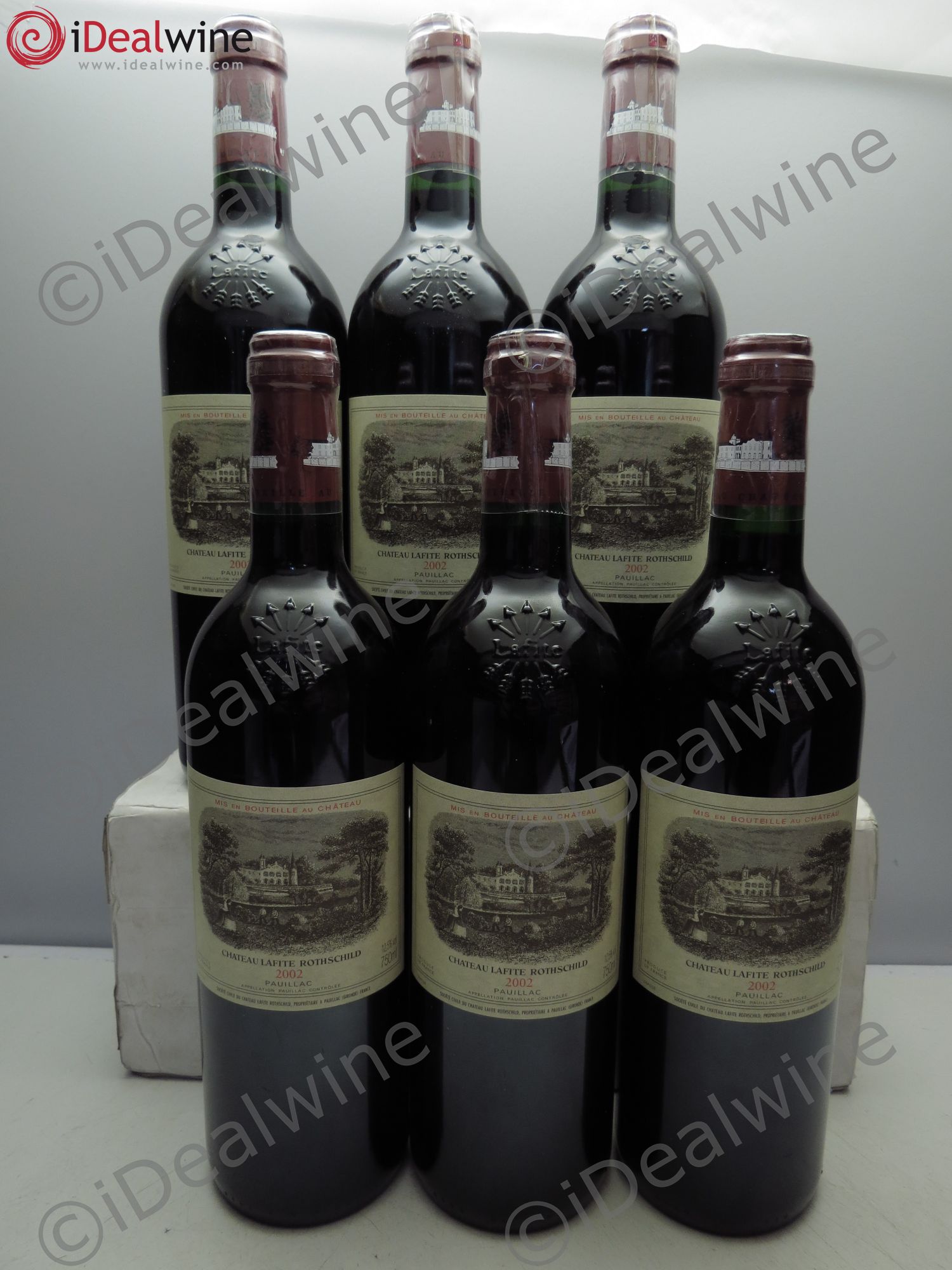 Château Lafite Rothschild 1er Grand Cru Classé 2002 - Lot de 6 bouteilles - 0