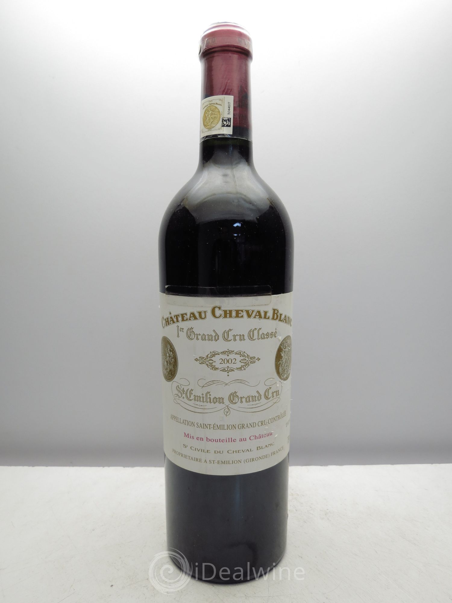 Château Cheval Blanc 1er Grand Cru Classé A (étiq.scotchée) 2002 - Lot de 1 bouteille - 0