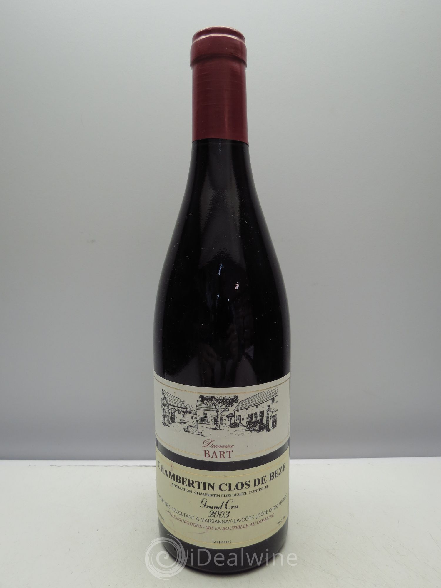 Chambertin Clos de Bèze Grand Cru Domaine Bart(sans prix de réserve/no reserve) 2003 - Posten von 1 Flasche - 0