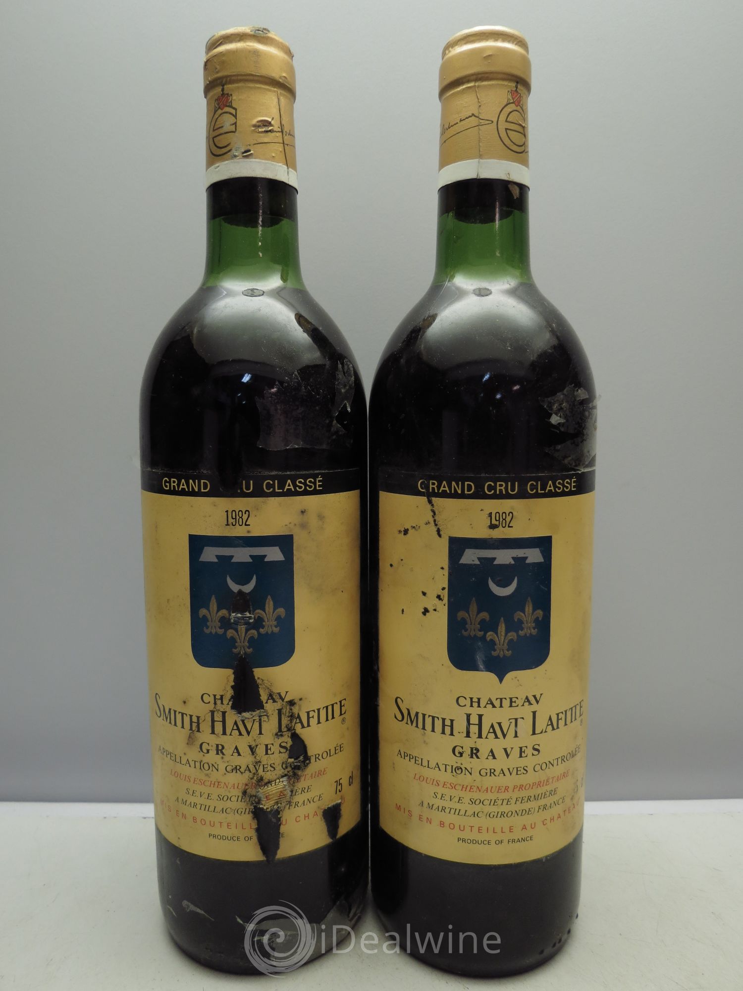 Château Smith Haut Lafitte Cru Classé de Graves 1982 - Lot de 2 bouteilles - 0