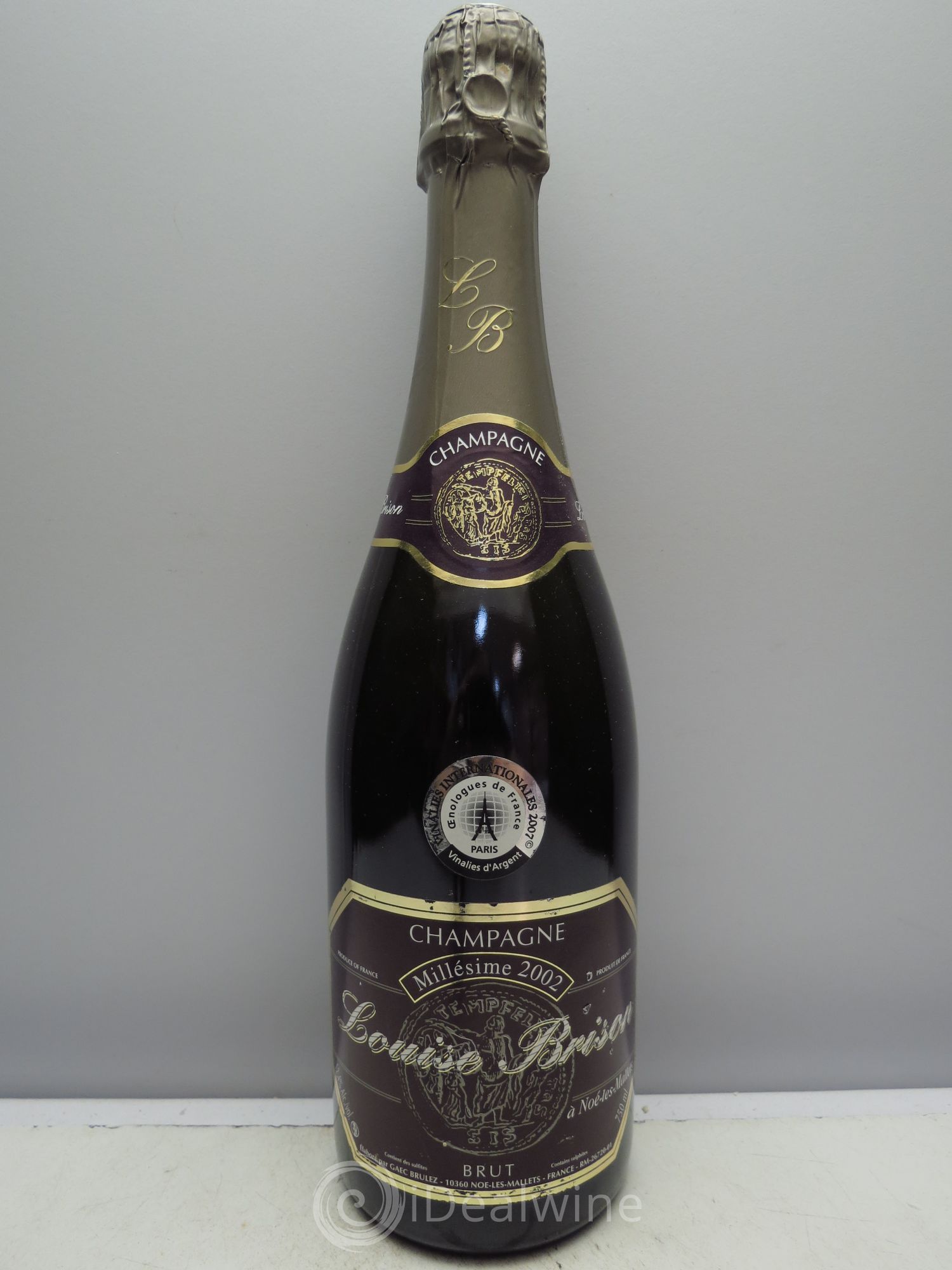 Champagne Louise Brison Brut 2002 - Posten von 1 Flasche - 0