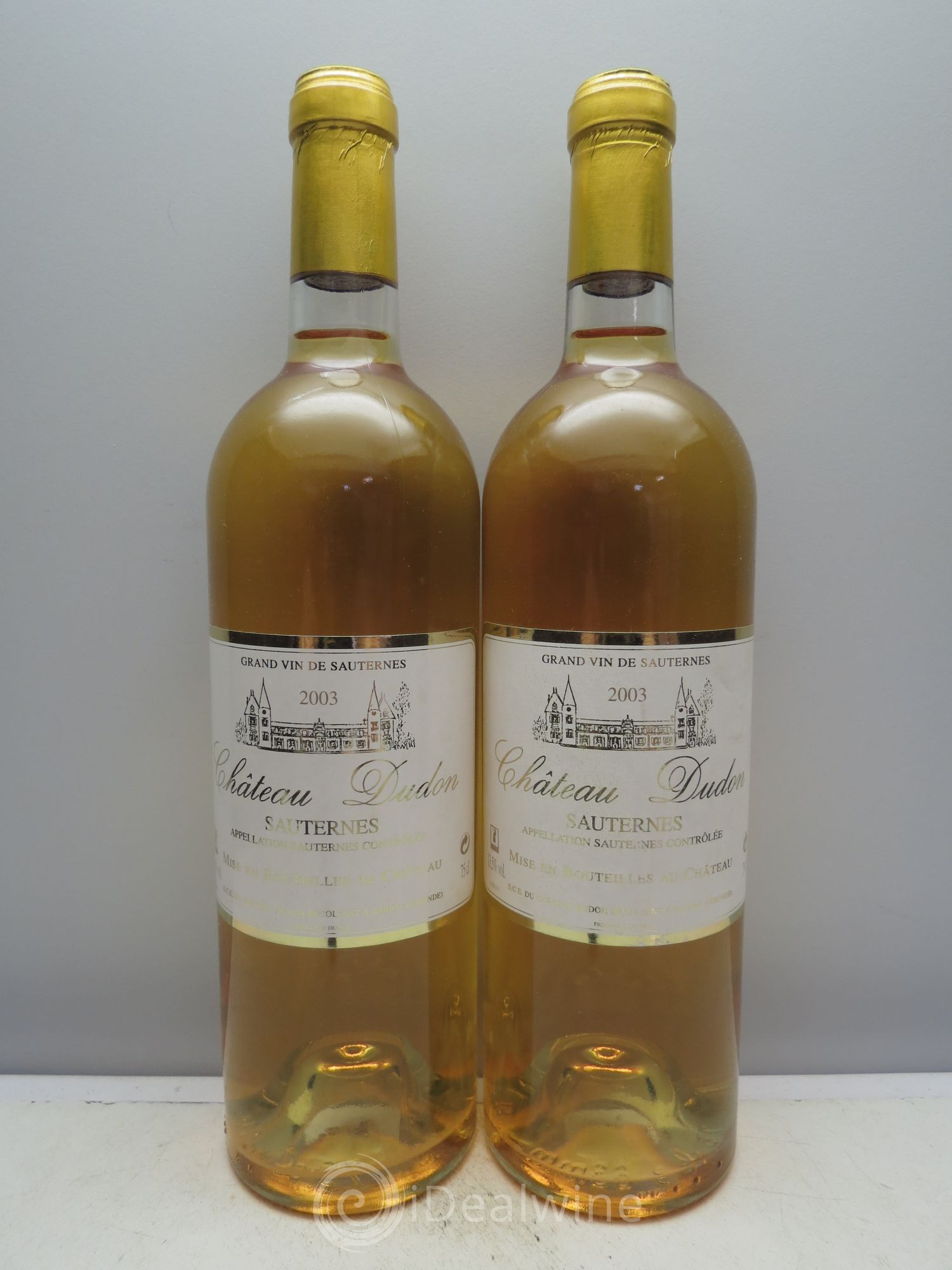 Sauternes Château Dudon 2003 - Lotto di 2 bottiglie - 0