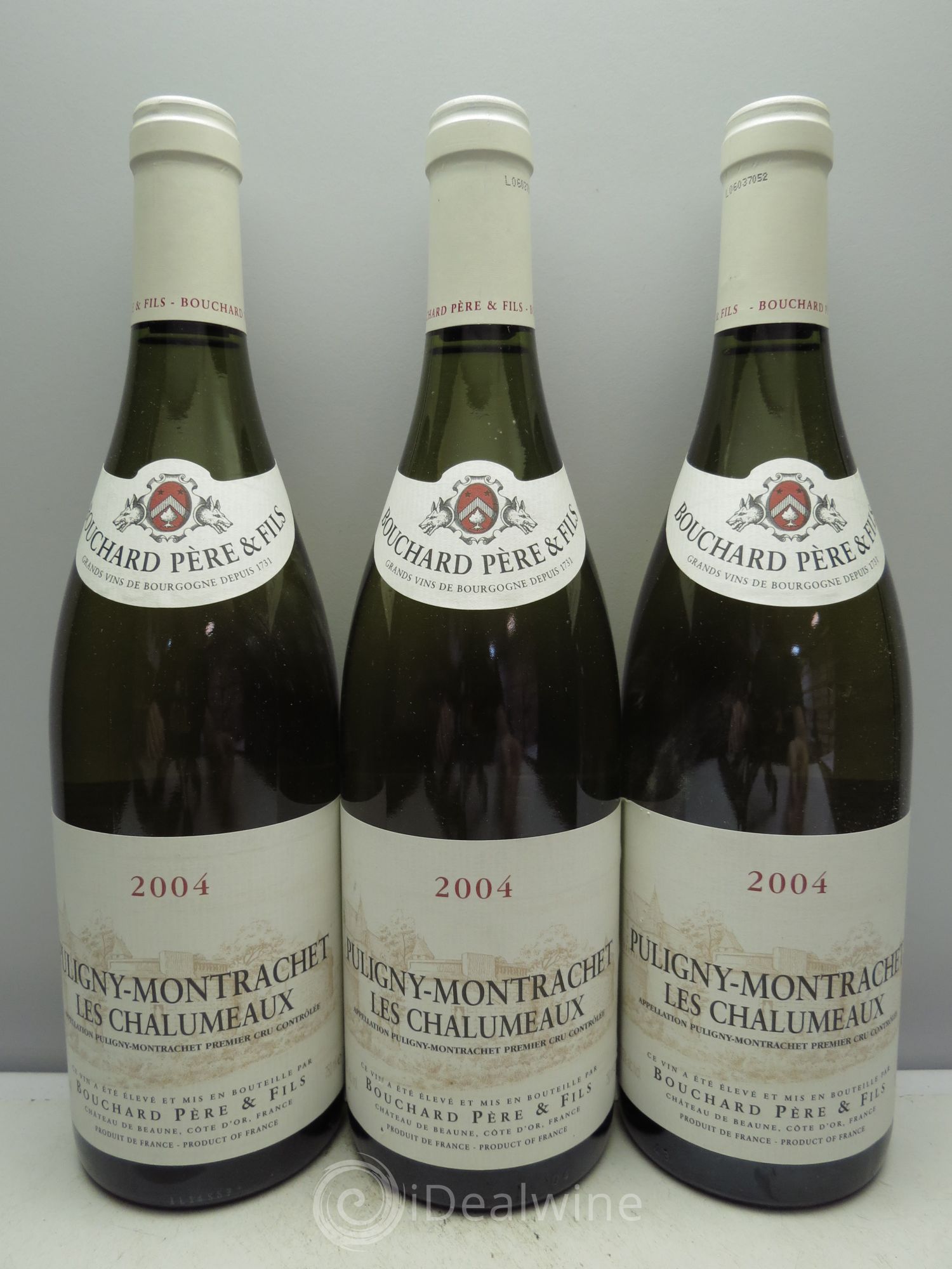 Puligny-Montrachet 1er Cru Bouchard P&F 2004 - Lot de 3 bouteilles - 0