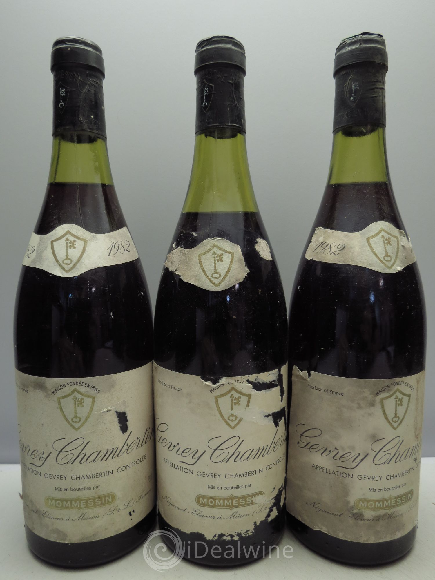 Gevrey-Chambertin Mommessin 1982 - Lot de 3 bouteilles - 0