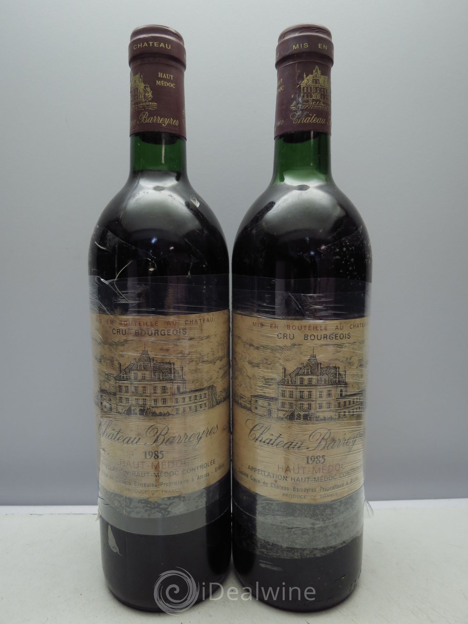 Château Barreyres Cru Bourgeois 1985 - Lot de 2 bouteilles - 0