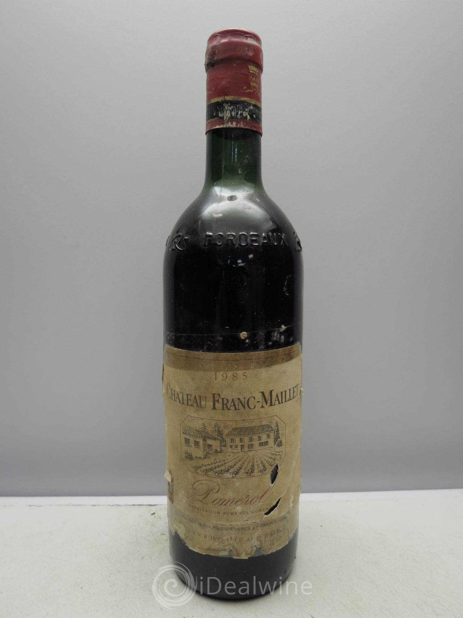 Pomerol Château Franc Maillet (étiq.scotchées) 1985 - Posten von 6 Flaschen - 0
