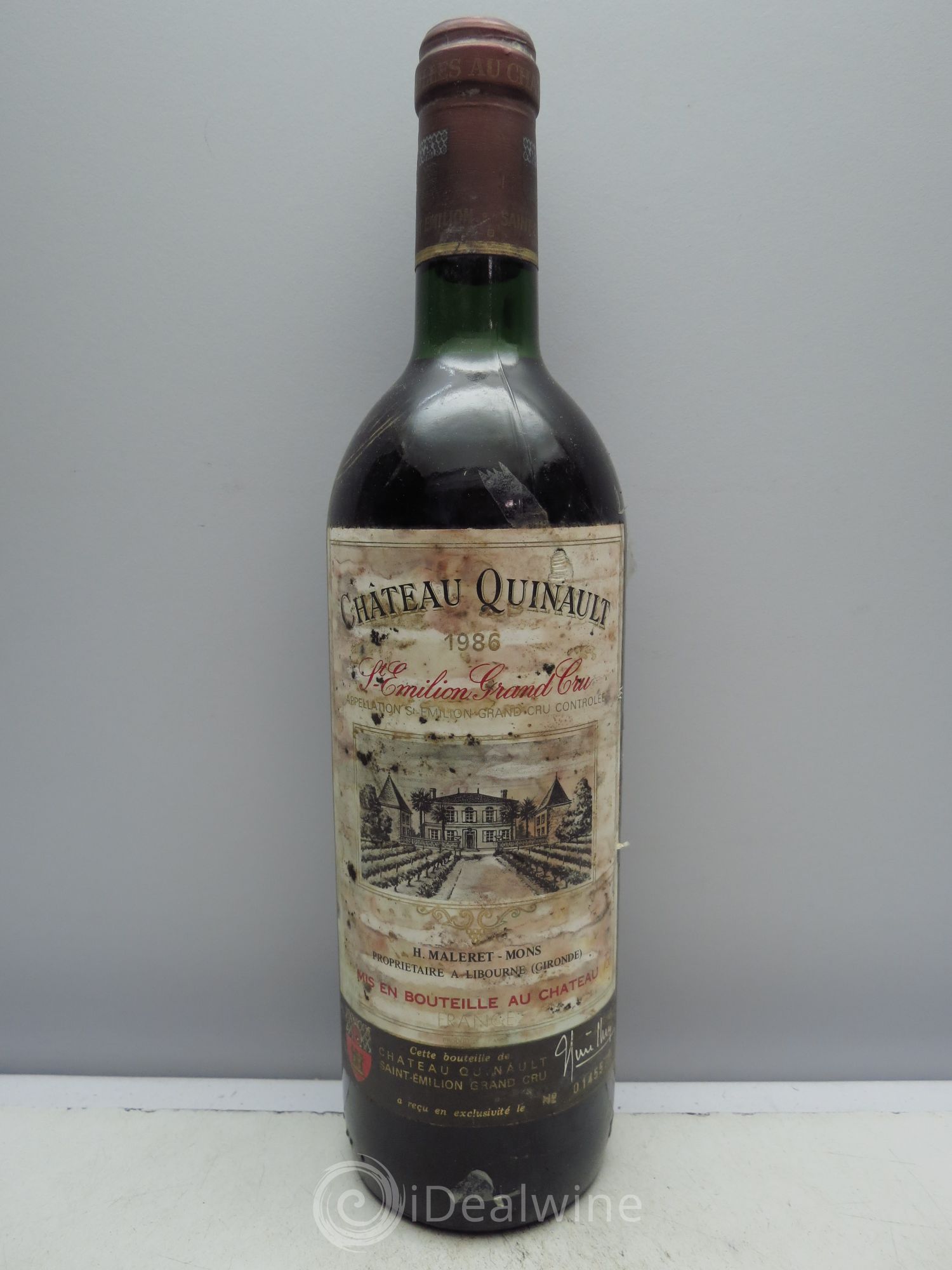 Saint-Émilion Château Quinault 1986 - Lot de 6 bouteilles - 0