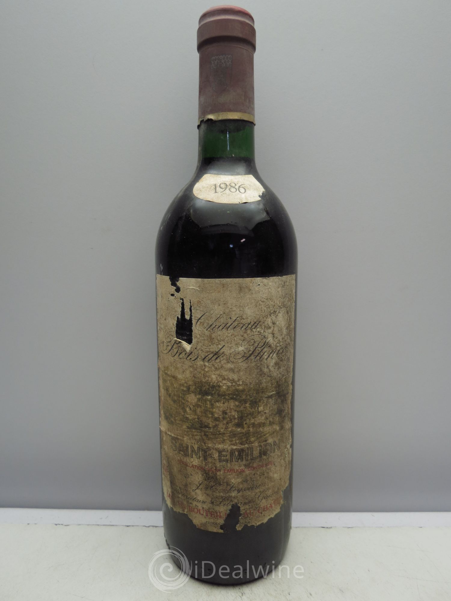 Saint-Émilion Château Bois de Plince 1986 - Posten von 12 Flaschen - 0