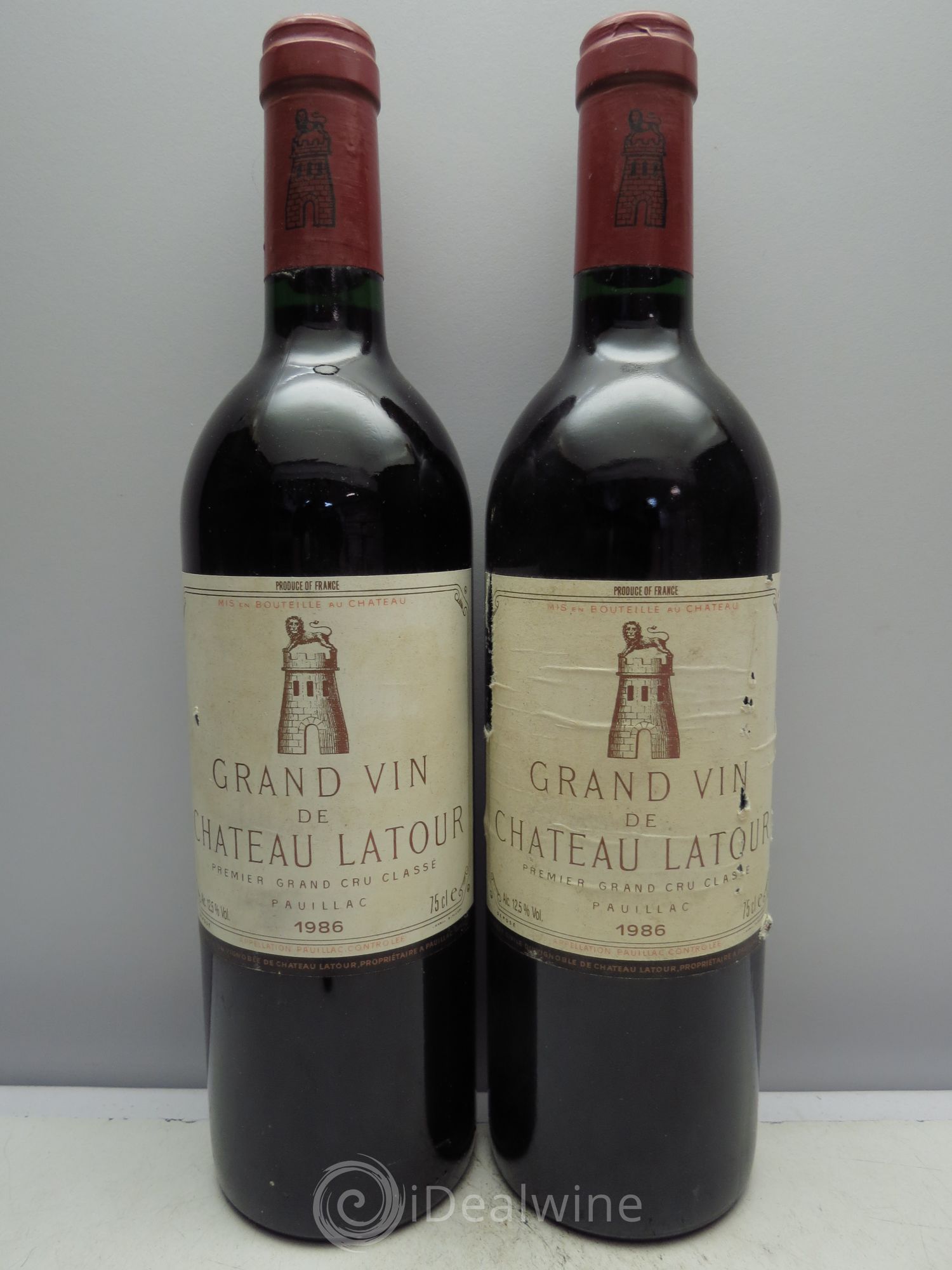 Château Latour 1er Grand Cru Classé 1986 - Lot de 2 bouteilles - 0