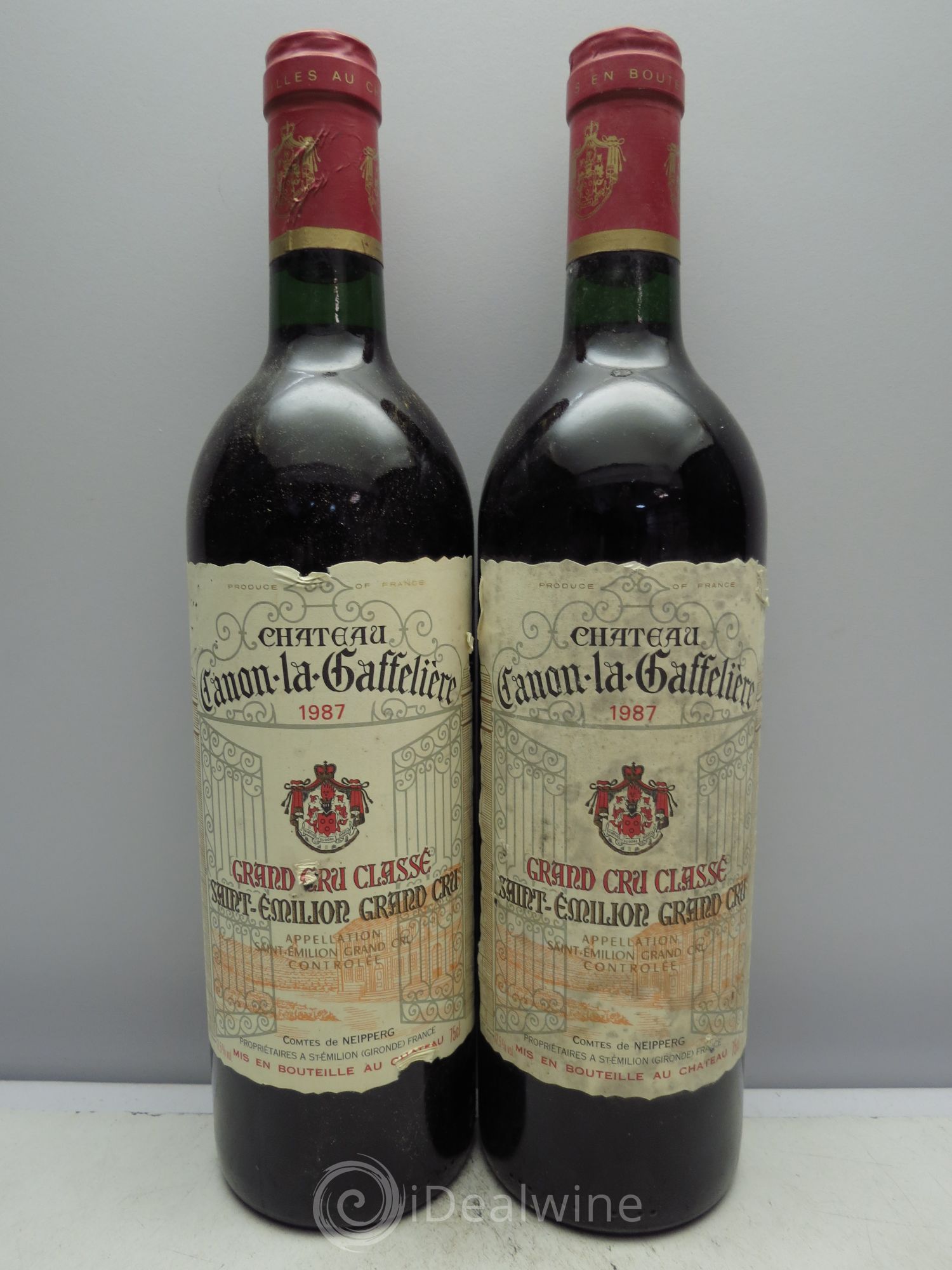 Château Canon la Gaffelière 1er Grand Cru Classé B 1987 - Lot de 2 bouteilles - 0