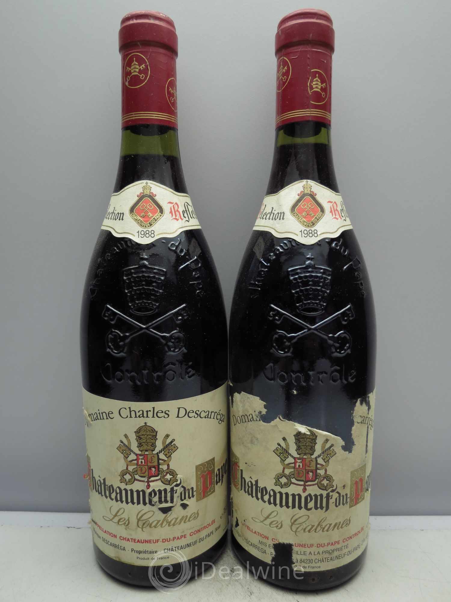 Châteauneuf-du-Pape Domaine Charles Descarrega 1988 - Posten von 2 Flaschen - 0