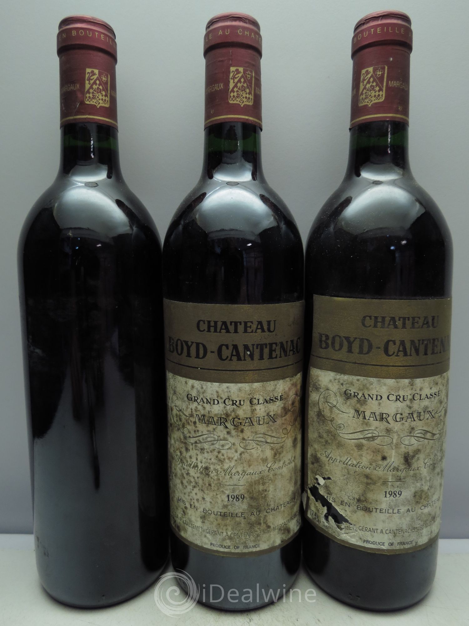 Château Boyd Cantenac 3ème Grand Cru Classé 1989 - Lot de 3 bouteilles - 0