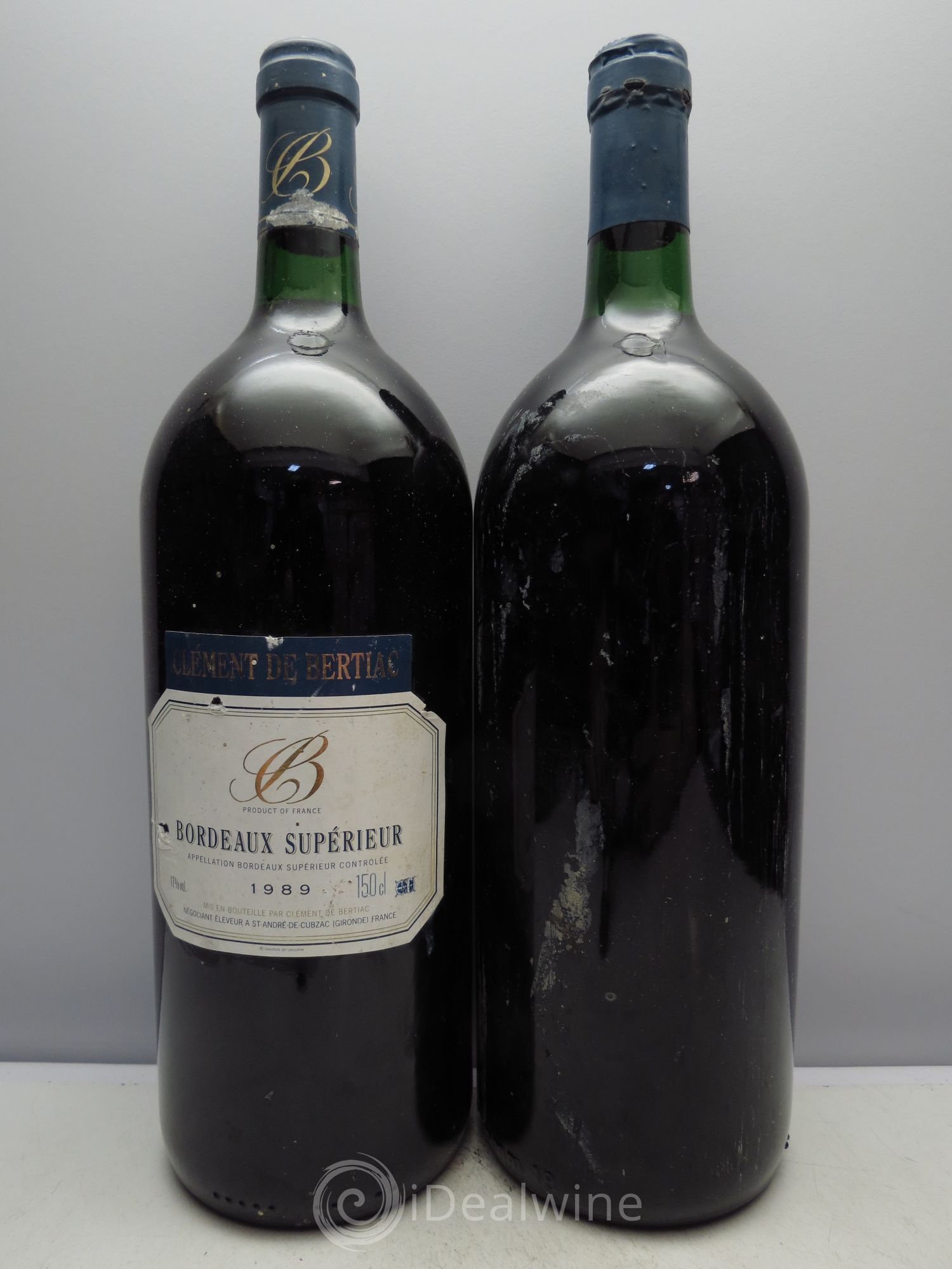 Saint-Émilion Château Clément de Bertiac(1caps.abimée) 1989 - Posten von 2 Magnum - 0