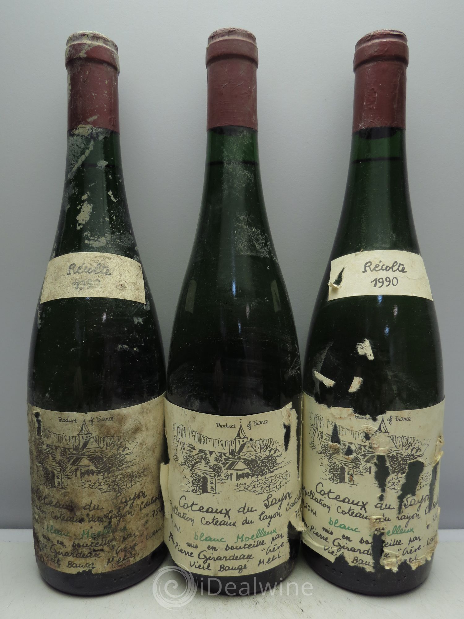 Coteaux du Layon 1990 - Lotto di 3 bottiglie - 0