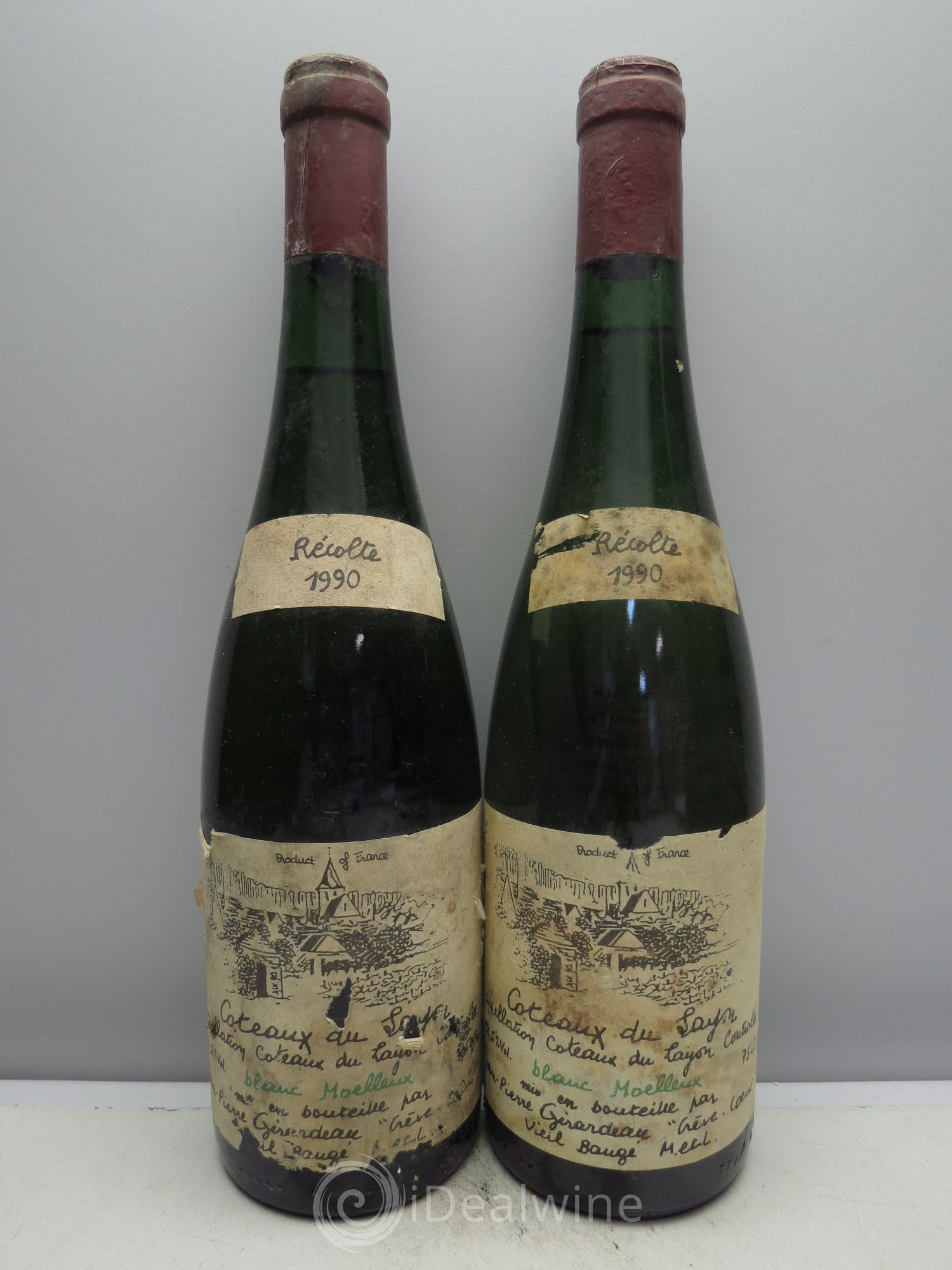 Coteaux du Layon 1990 - Lotto di 2 bottiglie - 0