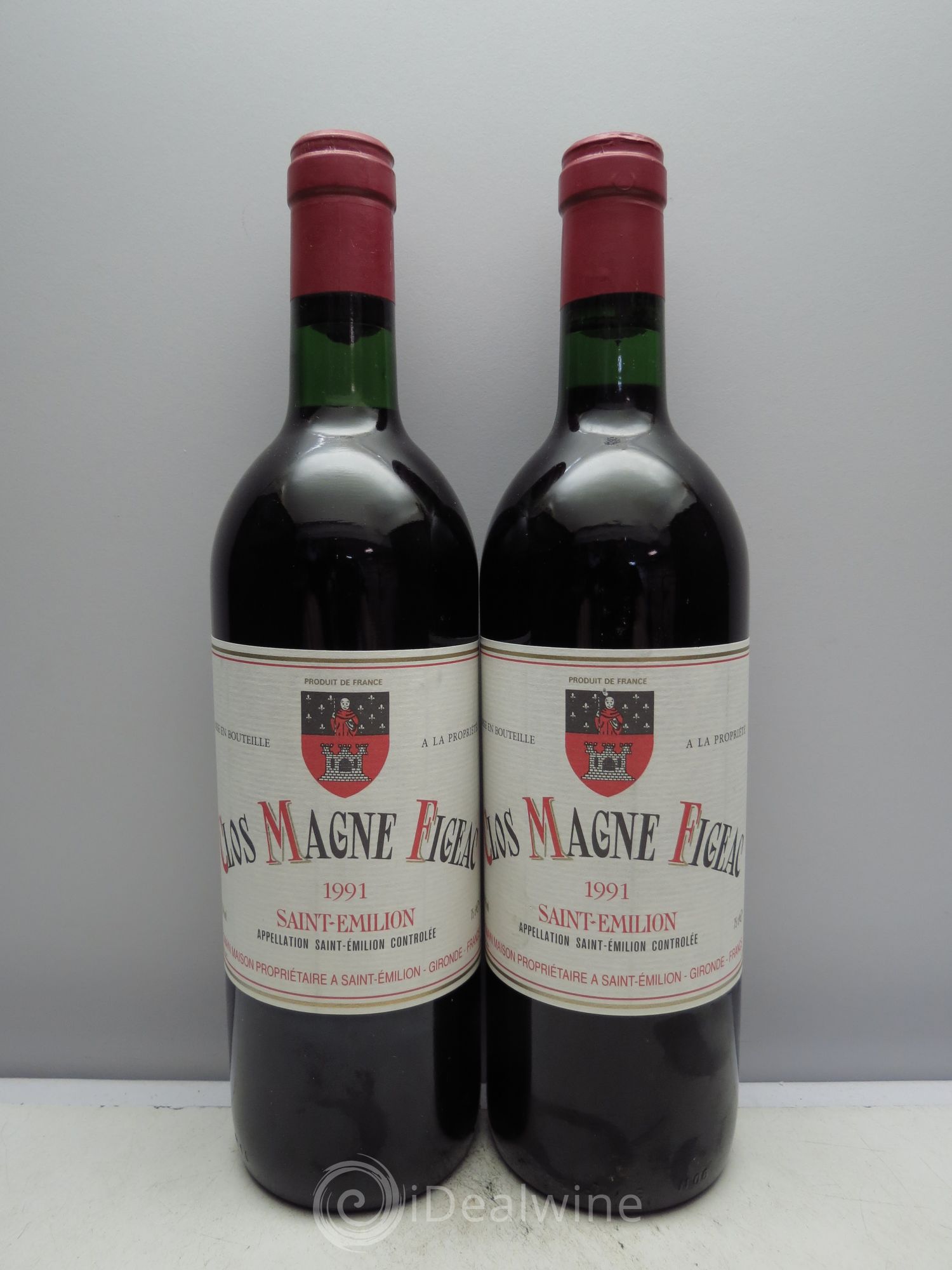 Saint-Émilion Château Clos Magne Figeac 1991 - Posten von 2 Flaschen - 0