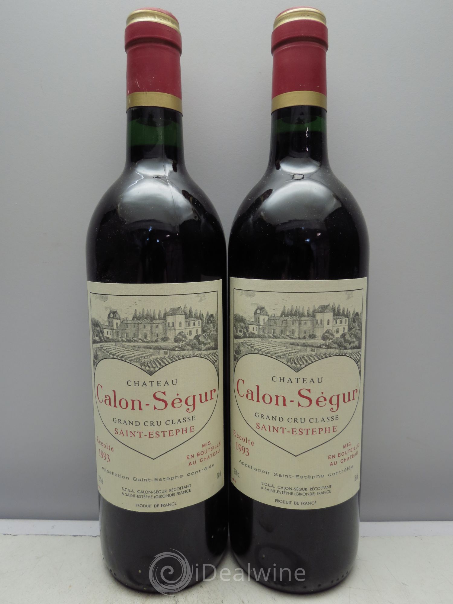Château Calon Ségur 3ème Grand Cru Classé 1993 - Lot de 2 bouteilles - 0