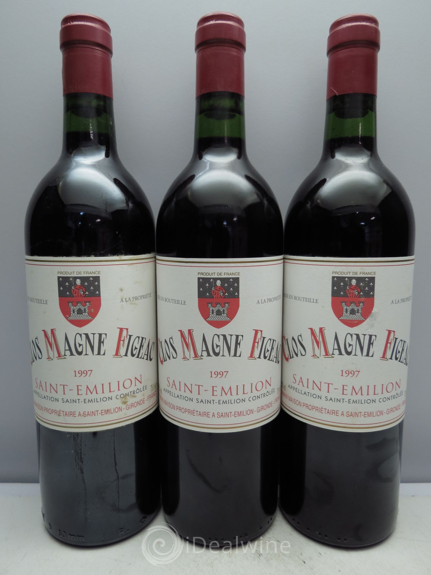 Saint-Émilion Château Clos Magne Figeac 1997 - Posten von 3 Flaschen - 0