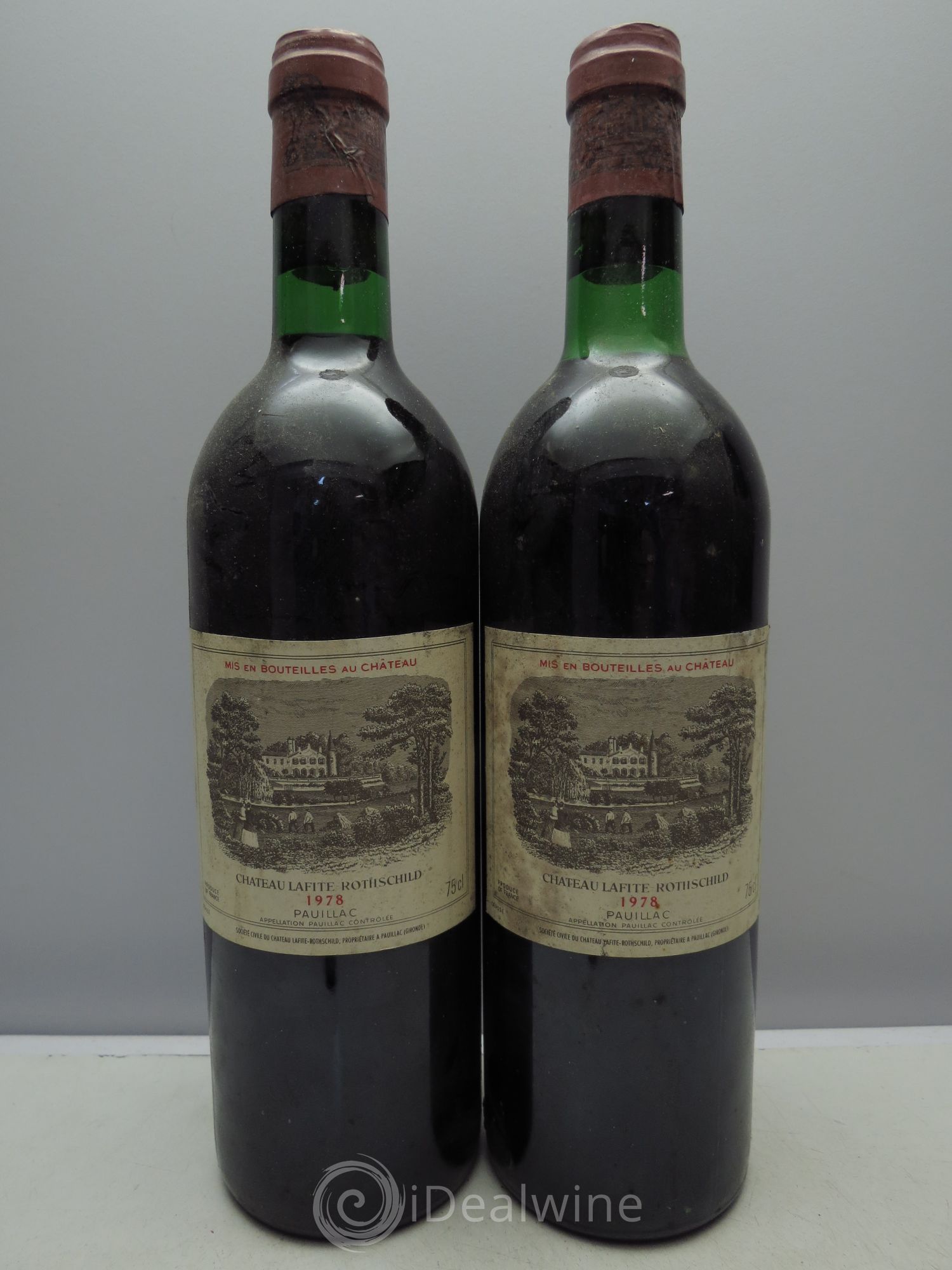 Château Lafite Rothschild 1er Grand Cru Classé 1978 - Lot de 2 bouteilles - 0