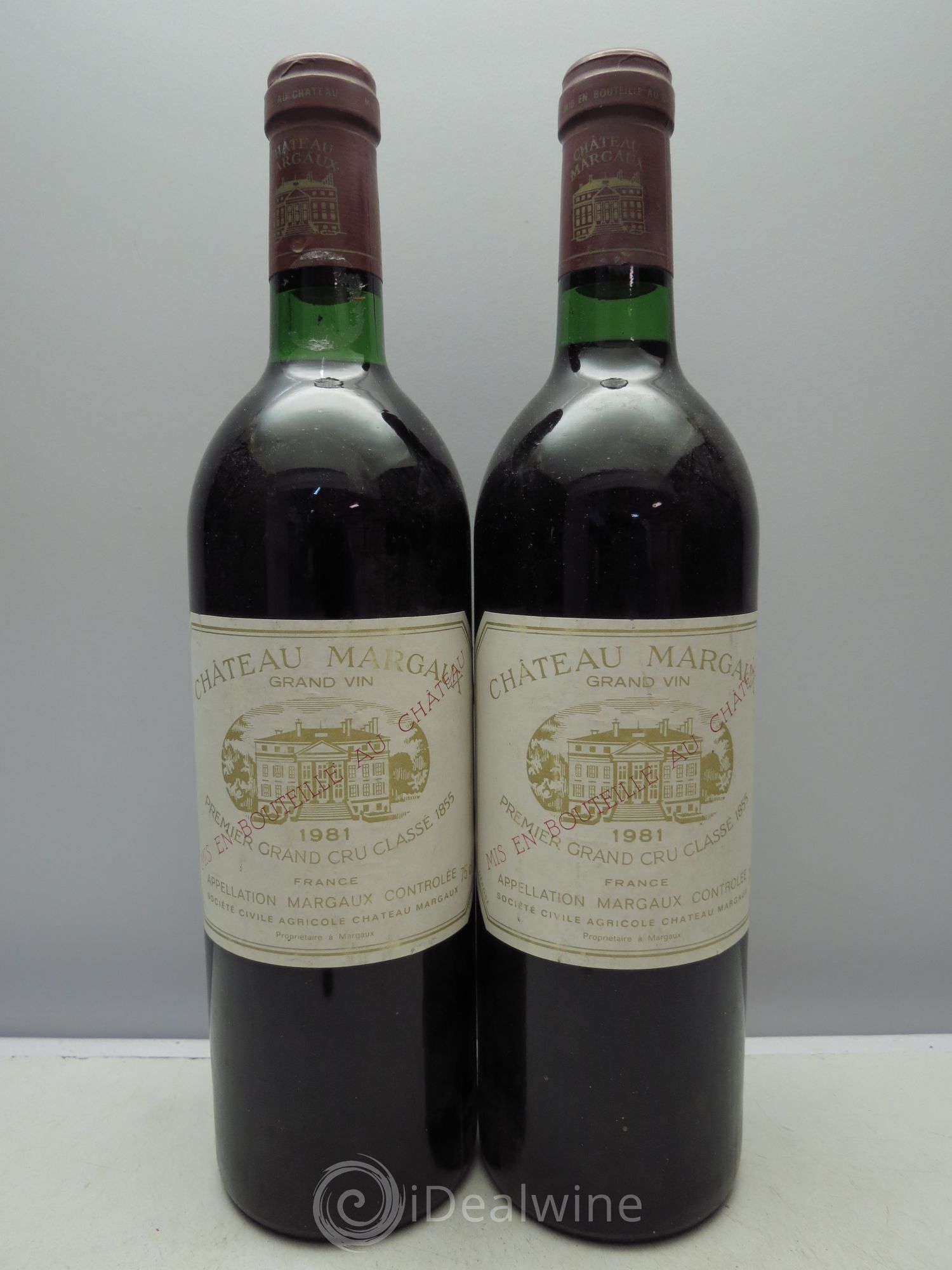 Château Margaux 1er Grand Cru Classé 1981 - Lot de 2 bouteilles - 0