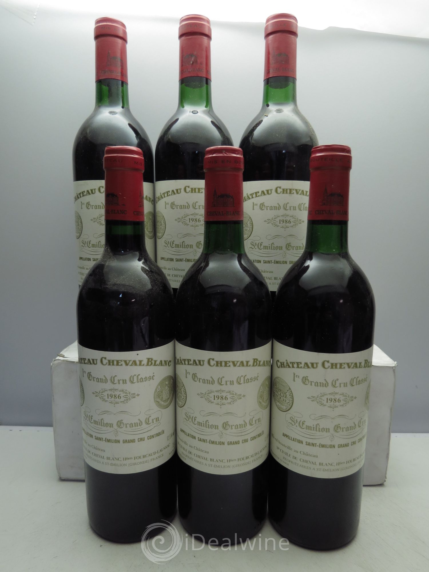 Château Cheval Blanc 1er Grand Cru Classé A 1986 - Lot de 6 bouteilles - 0