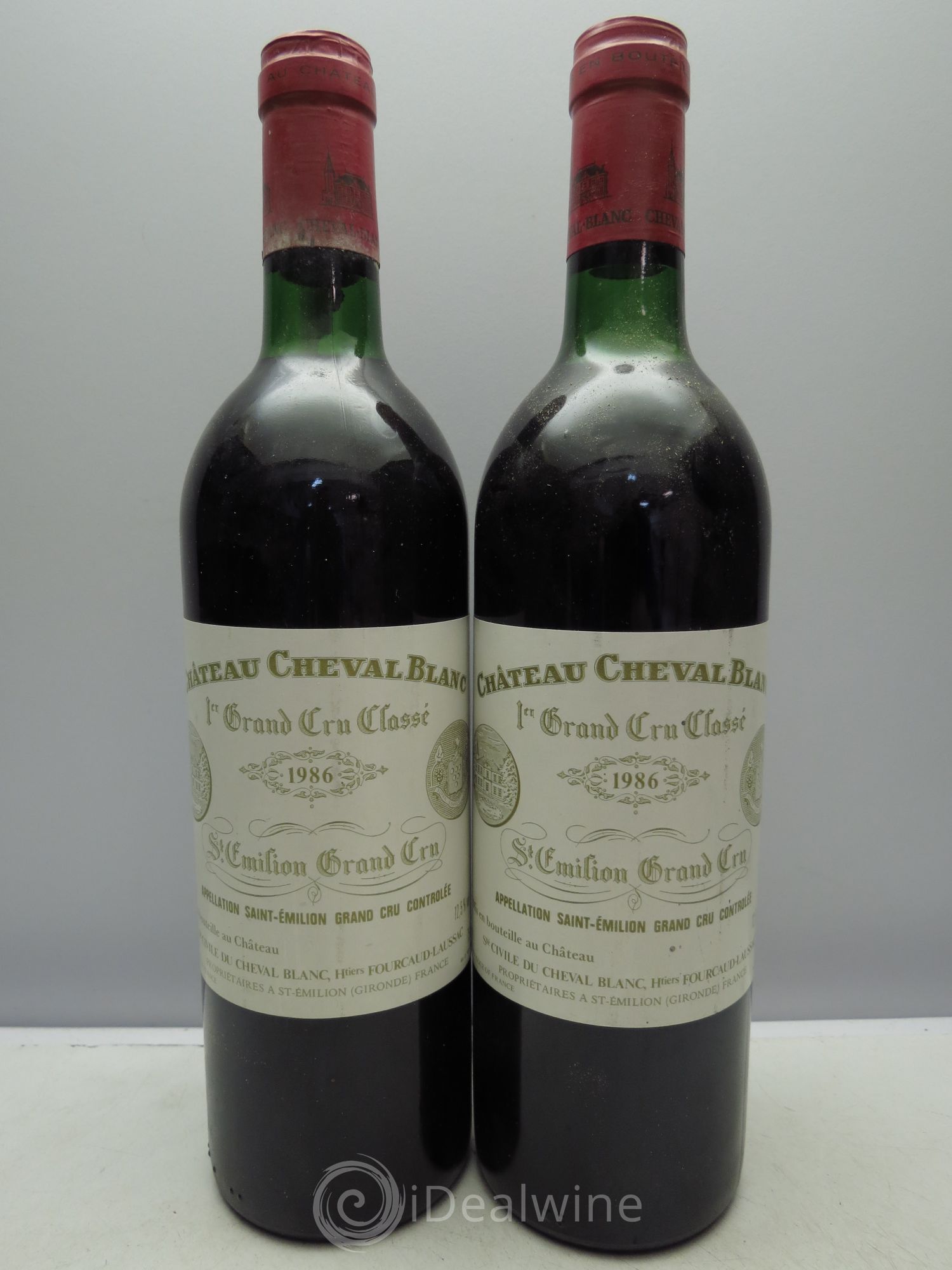 Château Cheval Blanc 1er Grand Cru Classé A 1986 - Lot de 2 bouteilles - 0
