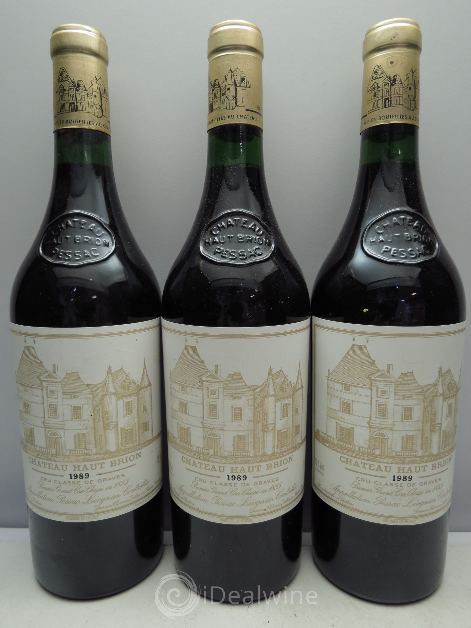 Château Haut Brion 1er Grand Cru Classé 1989 - Lot de 3 bouteilles - 0