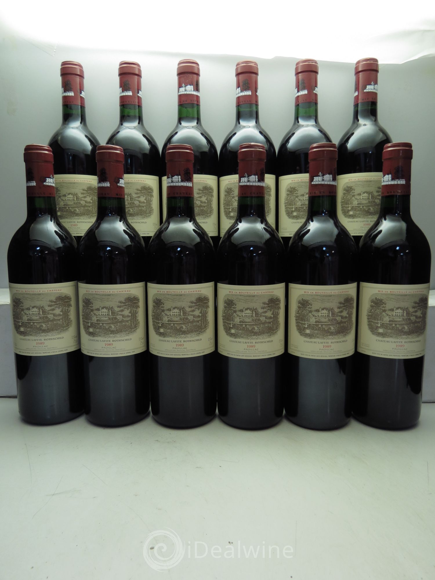 Château Lafite Rothschild 1er Grand Cru Classé 1989 - Lot de 12 bouteilles - 0