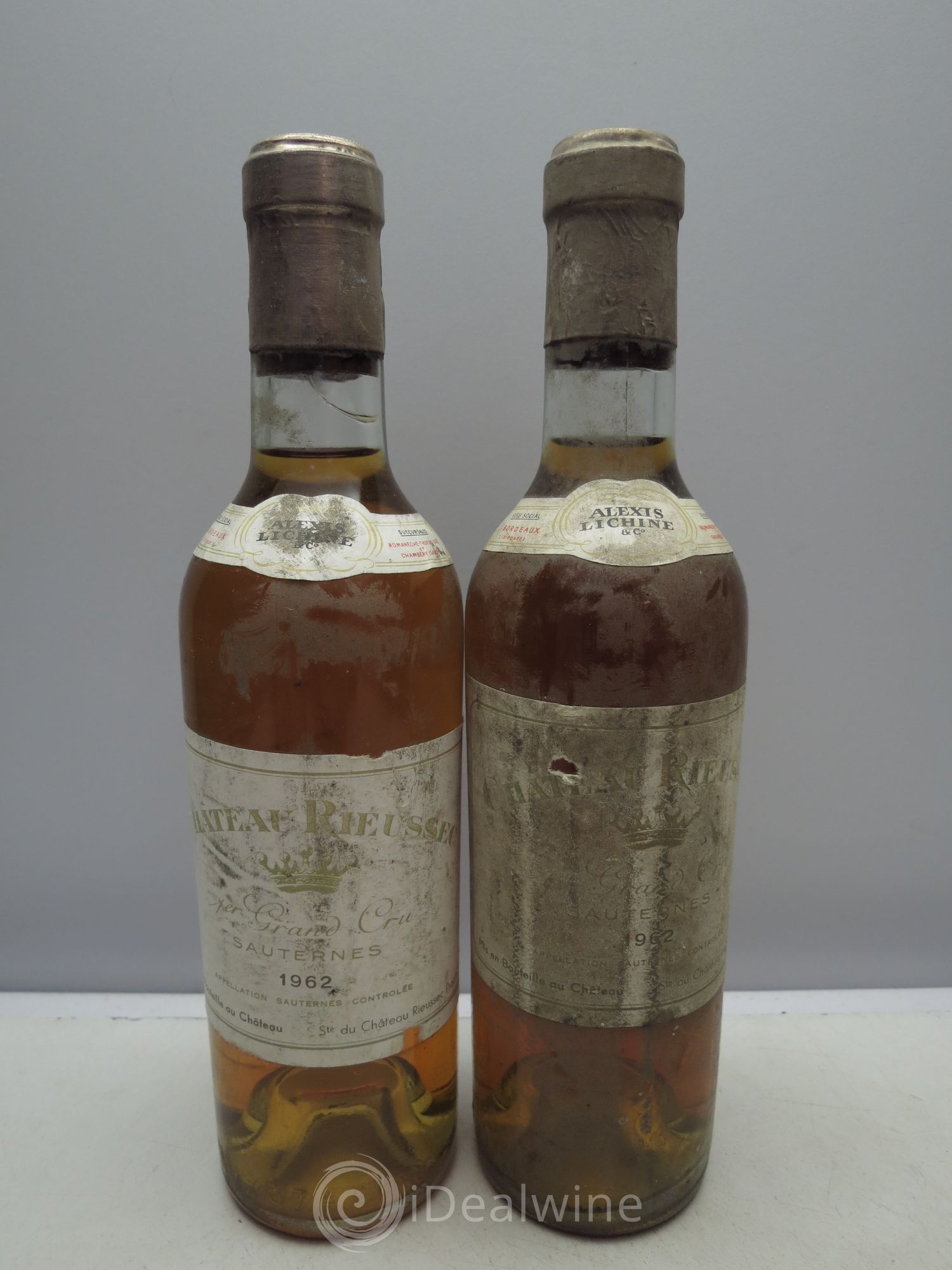 Château Rieussec 1er Grand Cru Classé Mise négoce 1962 - Posten von 2 Demi-Flaschen - 0