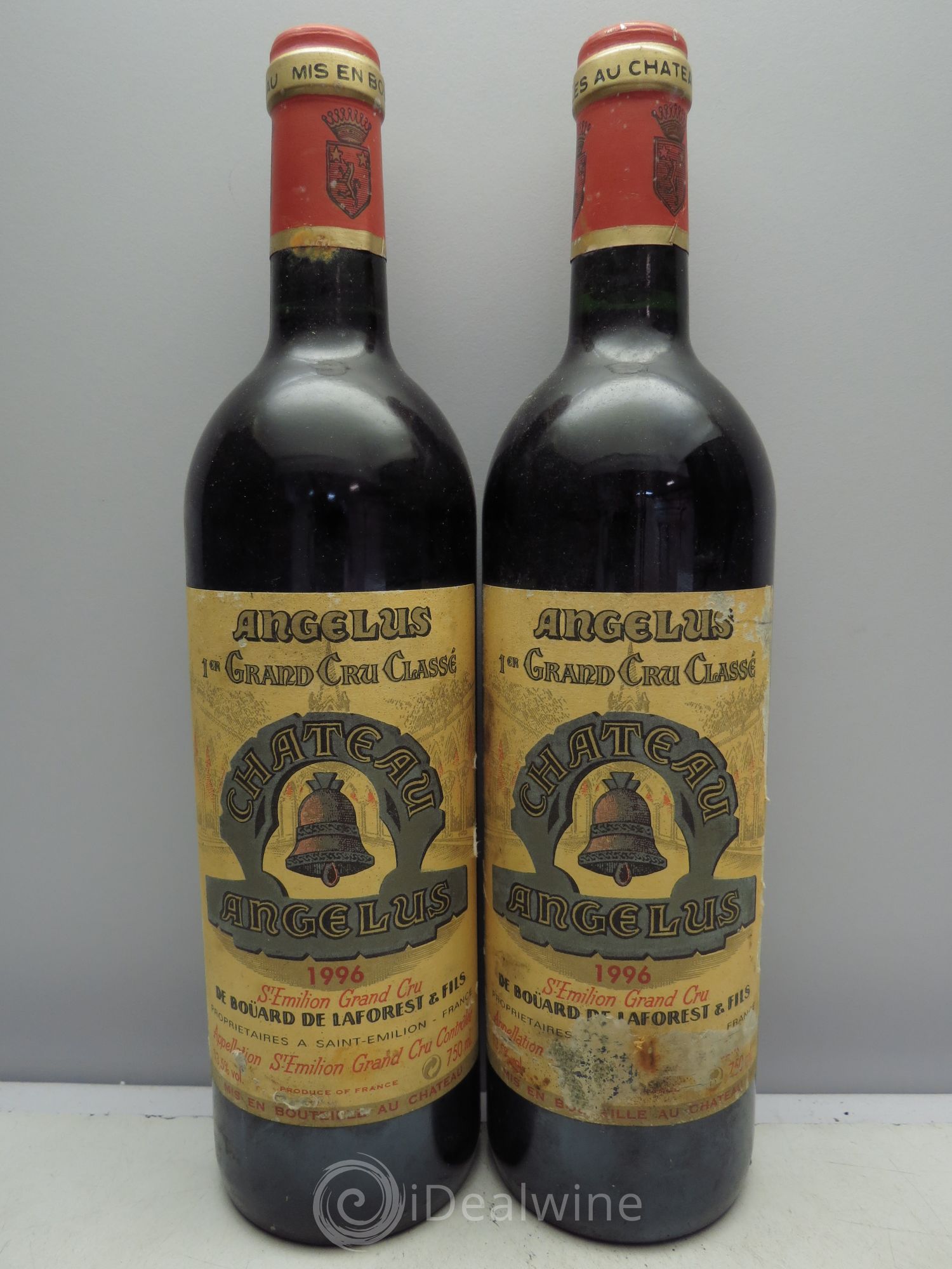 Château Angélus 1er Grand Cru Classé A 1996 - Lot de 2 bouteilles - 0