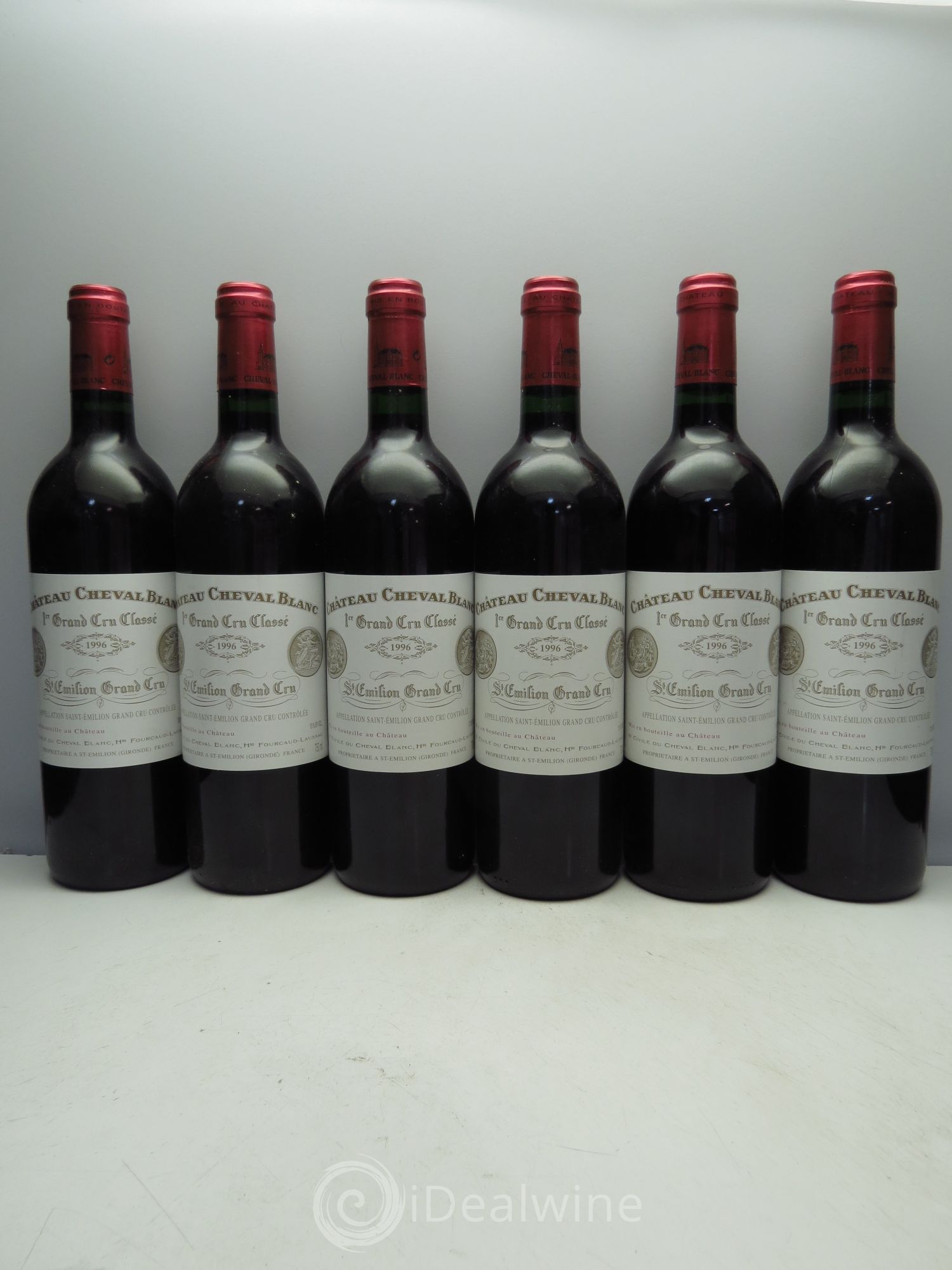 Château Cheval Blanc 1er Grand Cru Classé A 1996 - Lot de 6 bouteilles - 0