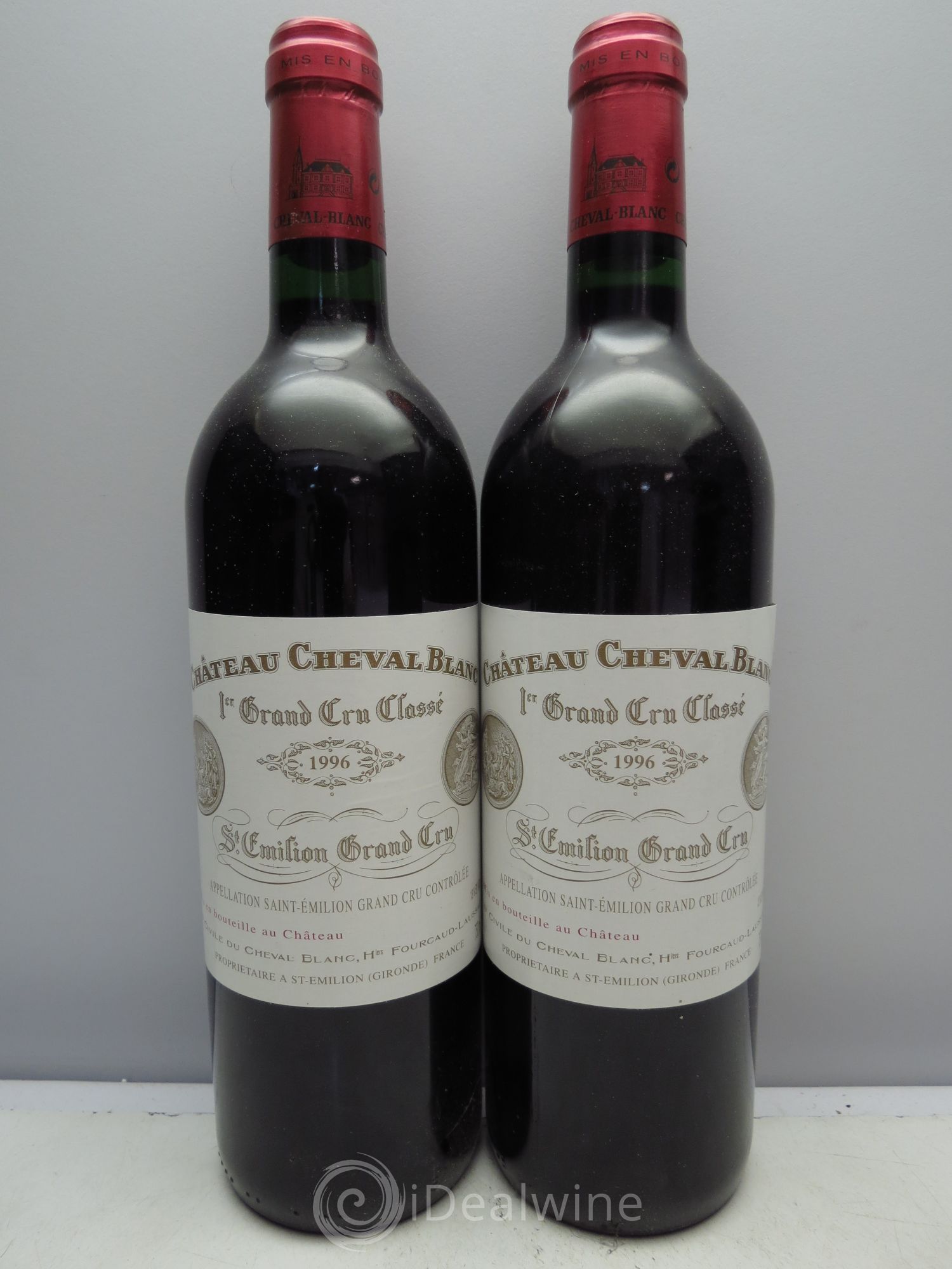 Château Cheval Blanc 1er Grand Cru Classé A 1996 - Lot de 2 bouteilles - 0