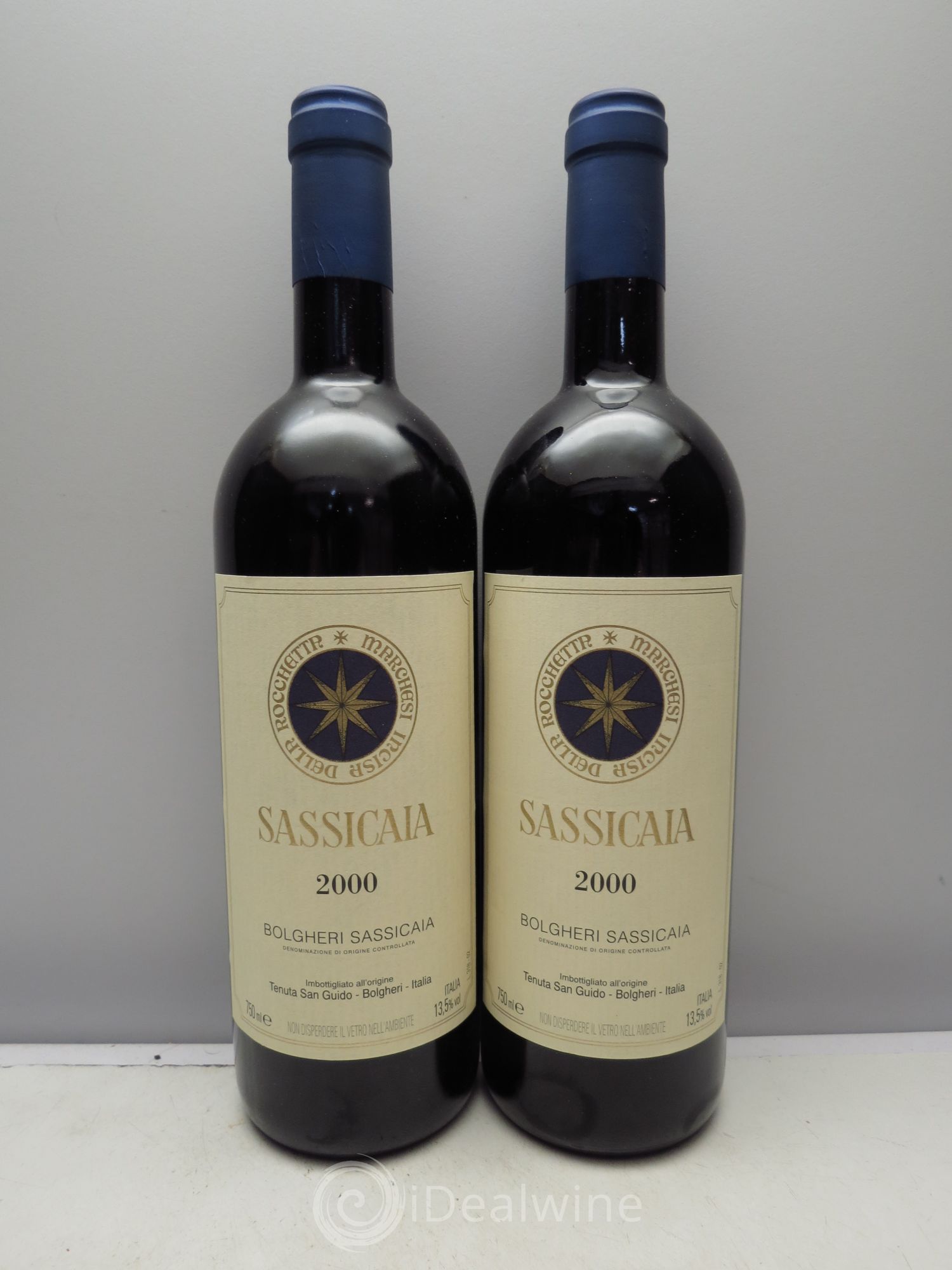 Bolgheri DOC Sassicaia Tenuta San Guido 2000 - Lot de 2 bouteilles - 0