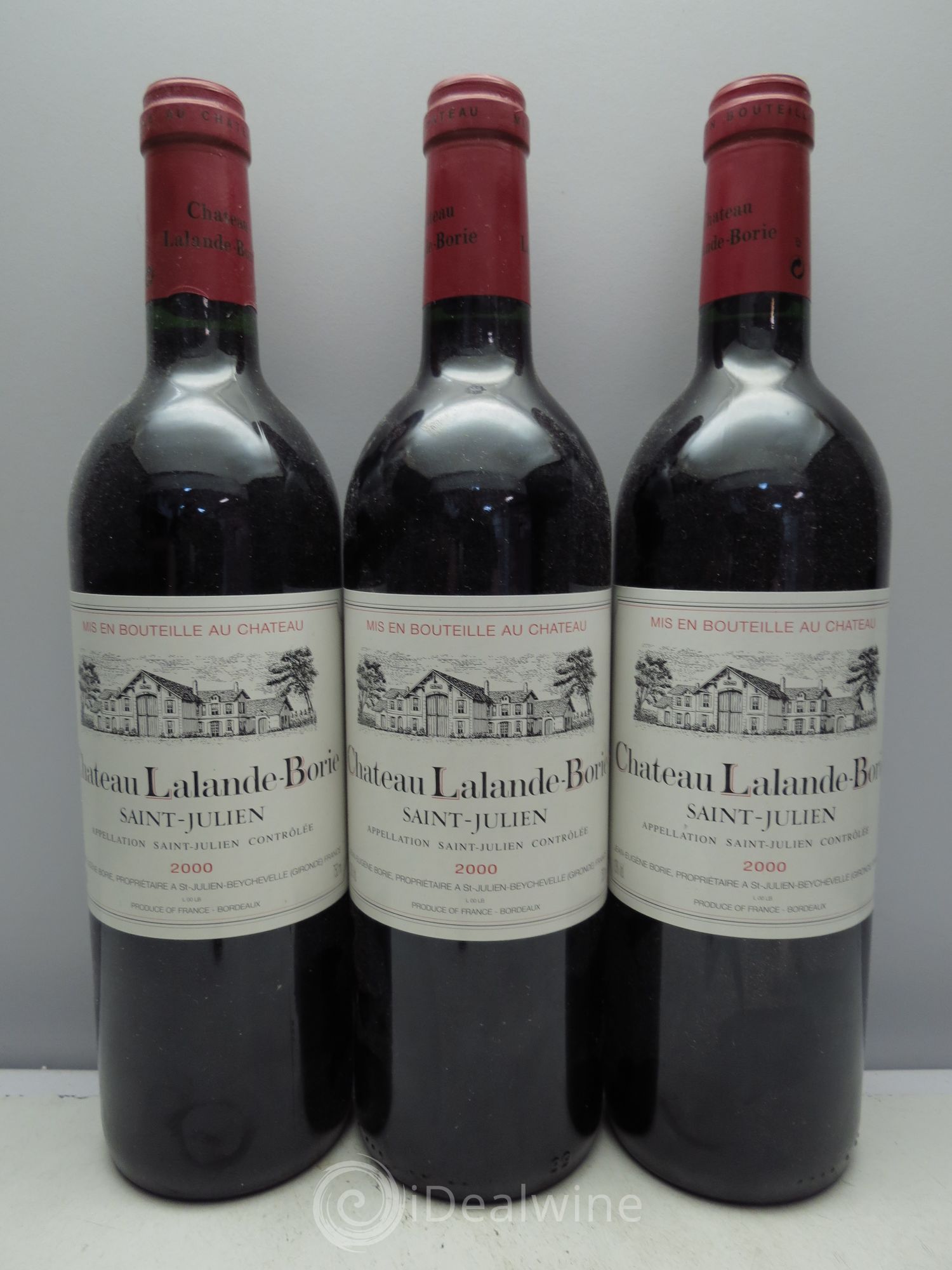 Château Lalande Borie 2000 - Lot de 3 bouteilles - 0