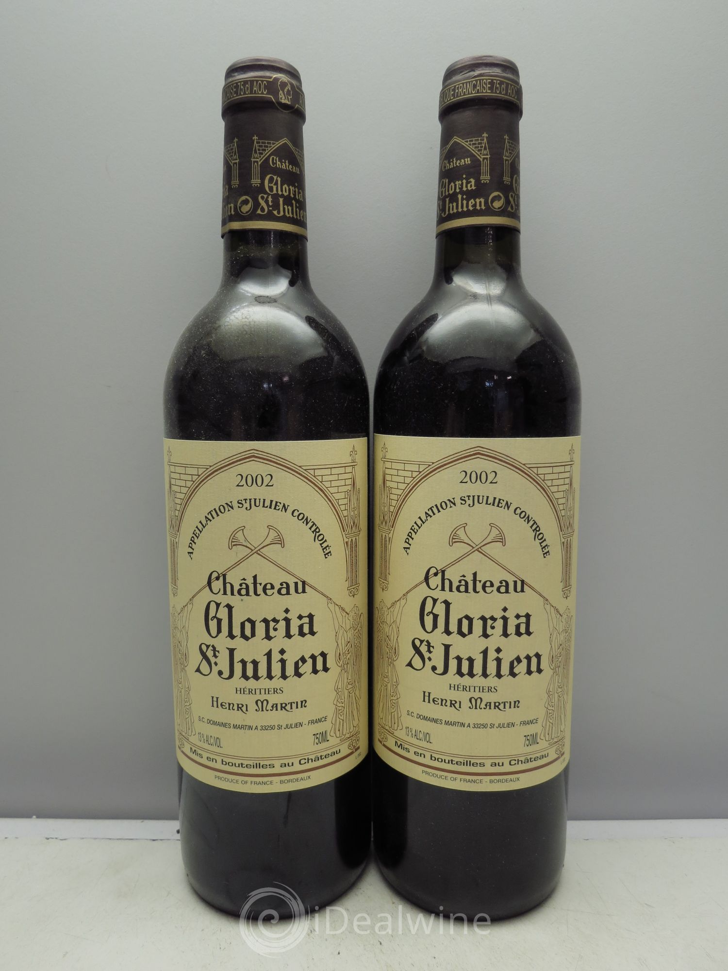 Château Gloria 2002 - Lot de 2 bouteilles - 0
