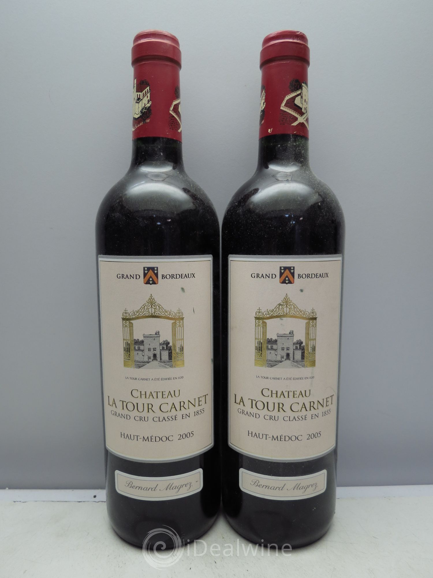 Château la Tour Carnet 4ème Grand Cru Classé 2005 - Lot de 2 bouteilles - 0