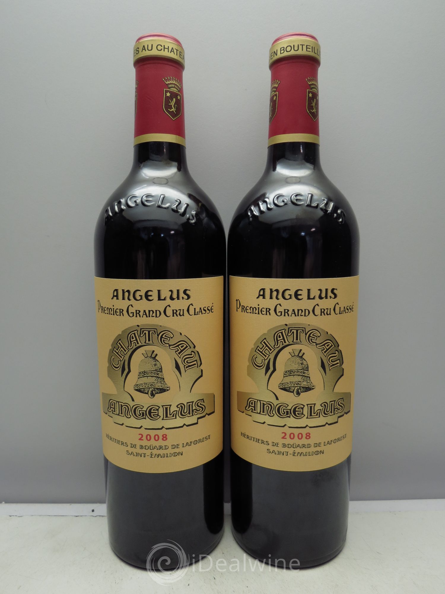 Château Angélus 1er Grand Cru Classé A 2008 - Lot de 2 bouteilles - 0